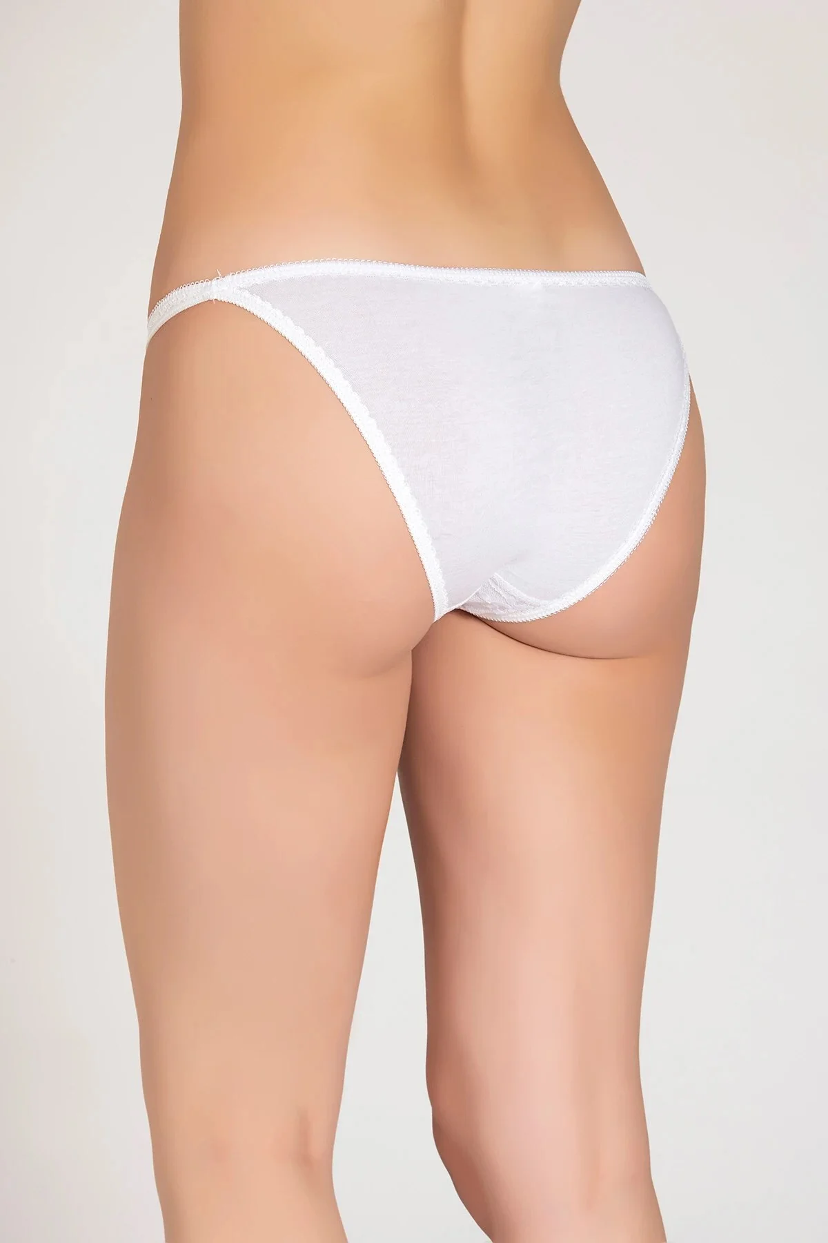 12' li Kadın Çift Biyeli Önü Tüllü Bikini Külot - Tutku Görsel 3