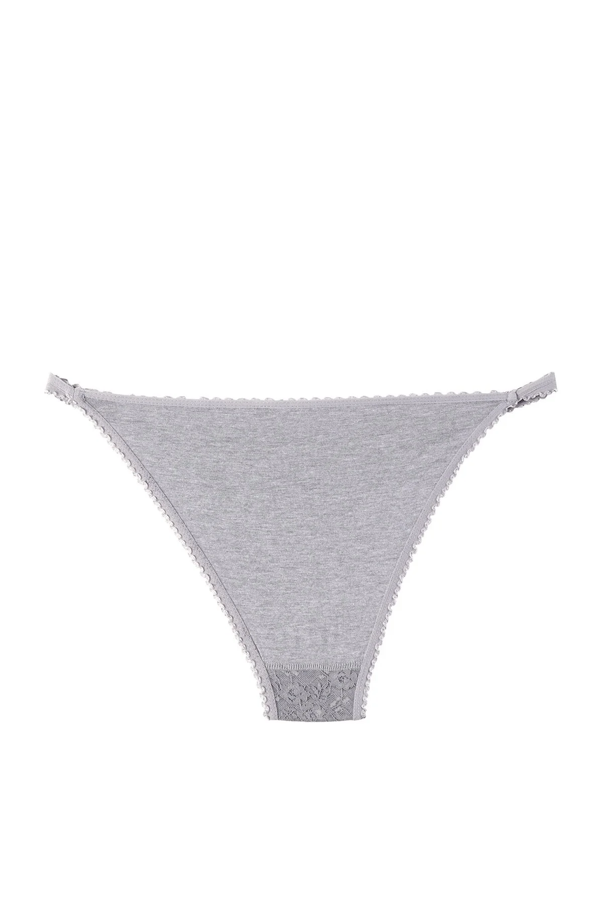 12' li Kadın Çift Biyeli Önü Tüllü Bikini Külot - Tutku Görsel 2