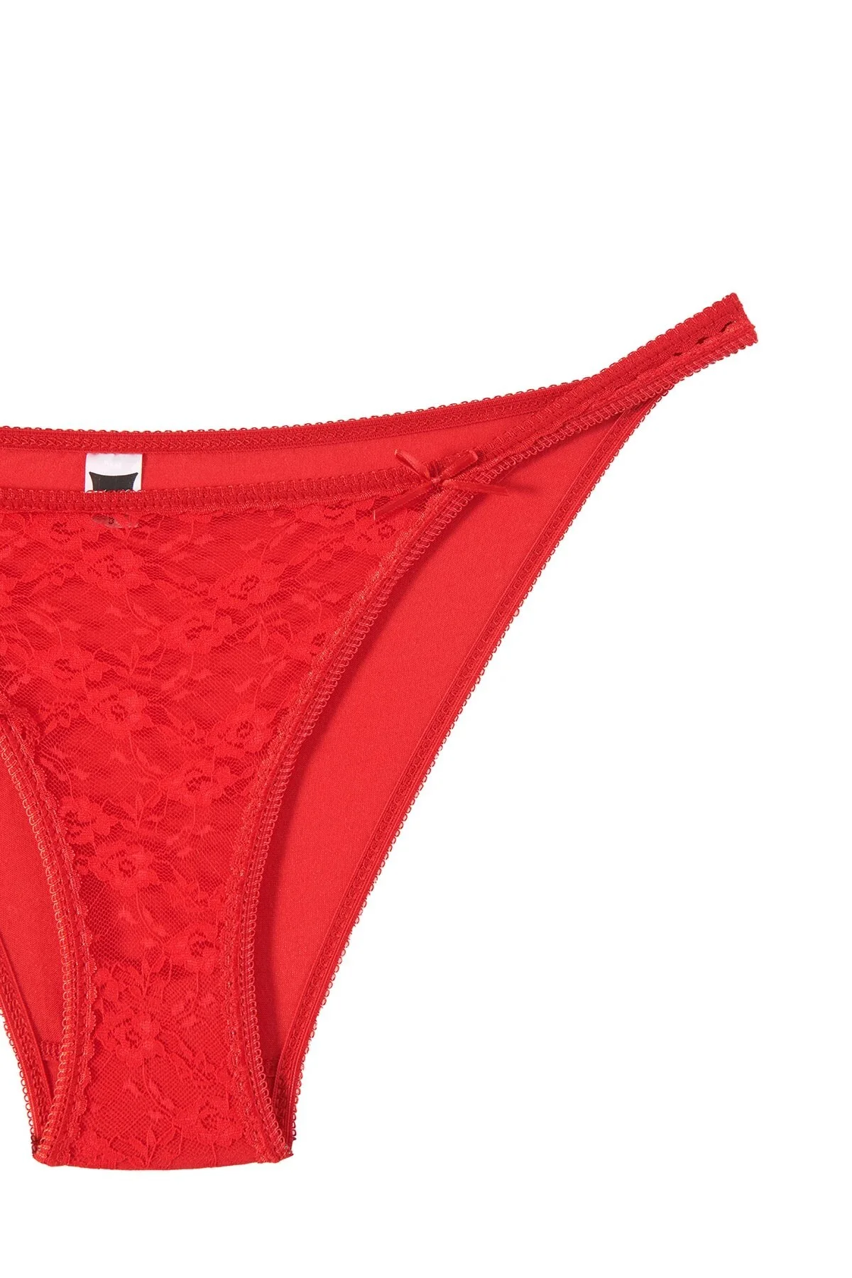 12' li Kadın Çift Biyeli Önü Tüllü Bikini Külot - Tutku Görsel 3