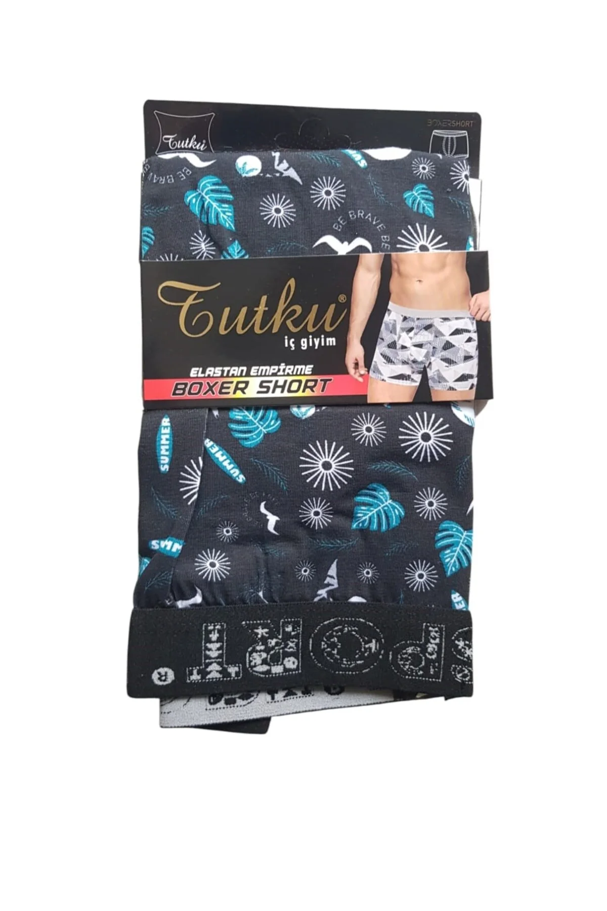 Erkek Elas EMP Spor Boxer 6'lı Kombin - Tutku Görsel 2