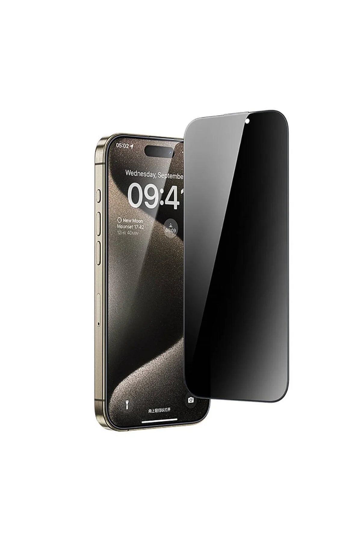Apple iPhone 15 Pro Max Prıvacy Mat Seramik Ekran Koruyucu