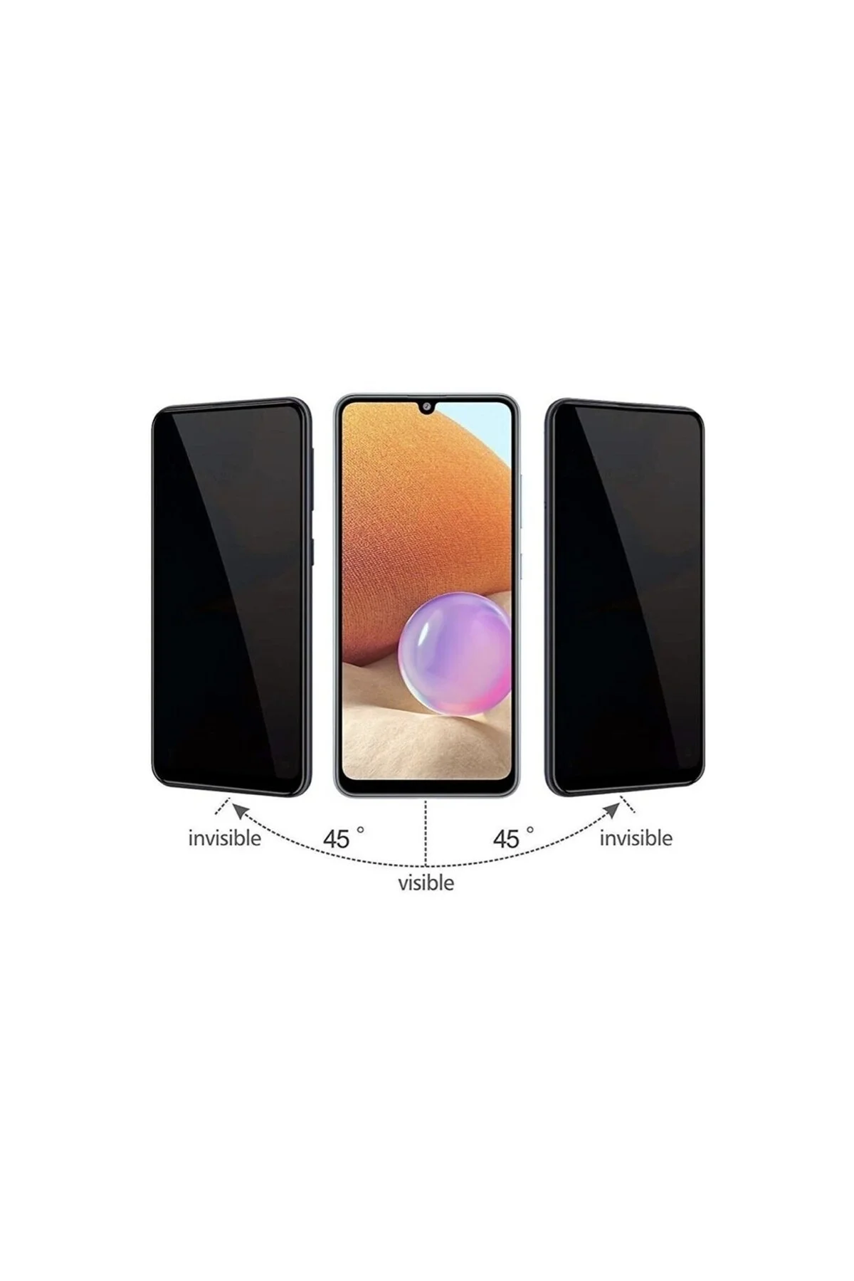 Samsung Galaxy A53 Prıvacy Mat Seramik Ekran Koruyucu - Logis Görsel 8