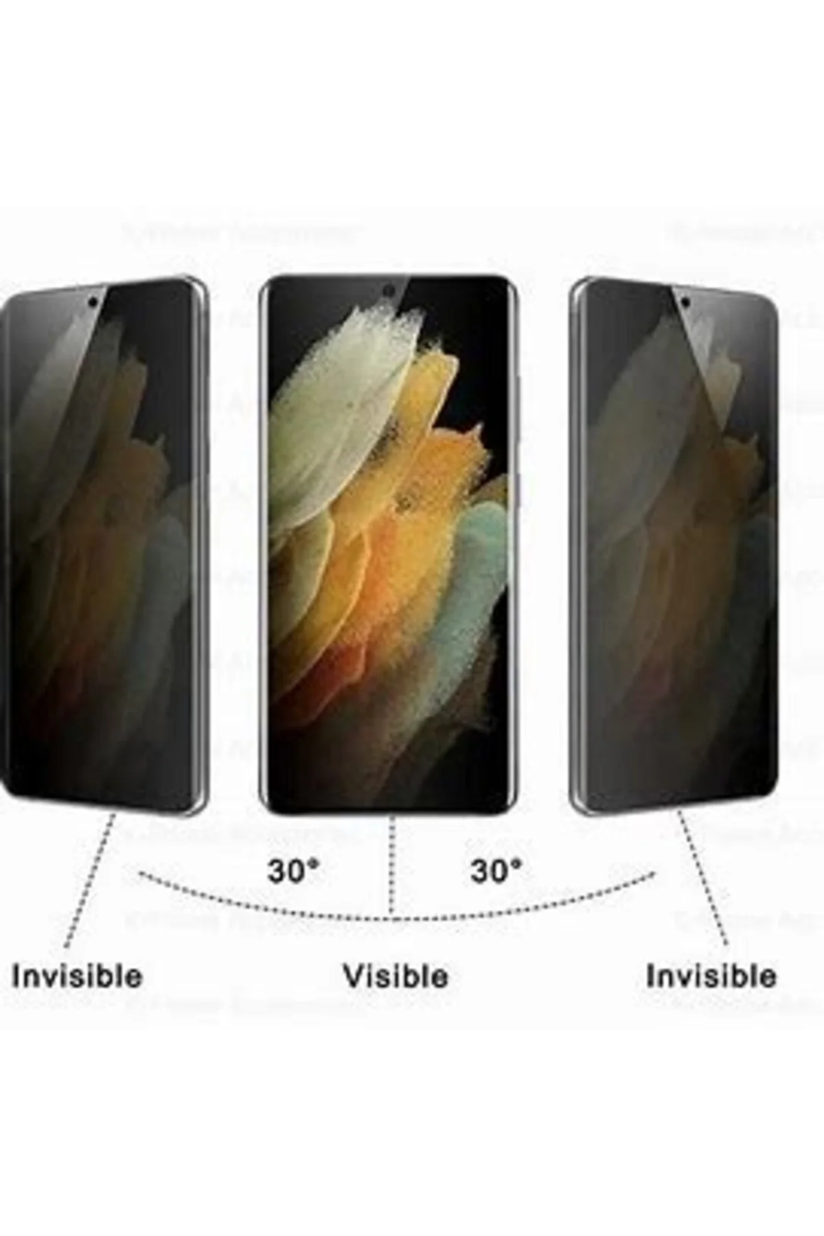 Samsung Galaxy A73 Prıvacy Mat Seramik Ekran Koruyucu - Logis Görsel 5