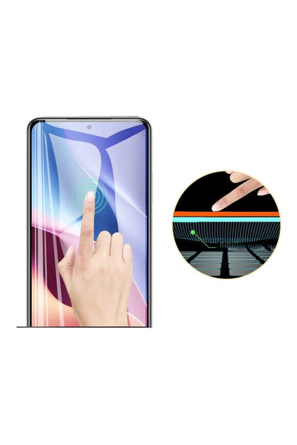 Samsung A73 9D Mat Seramik Tam Kaplayan Ekran Koruyucu Cam - Logis Görsel 4