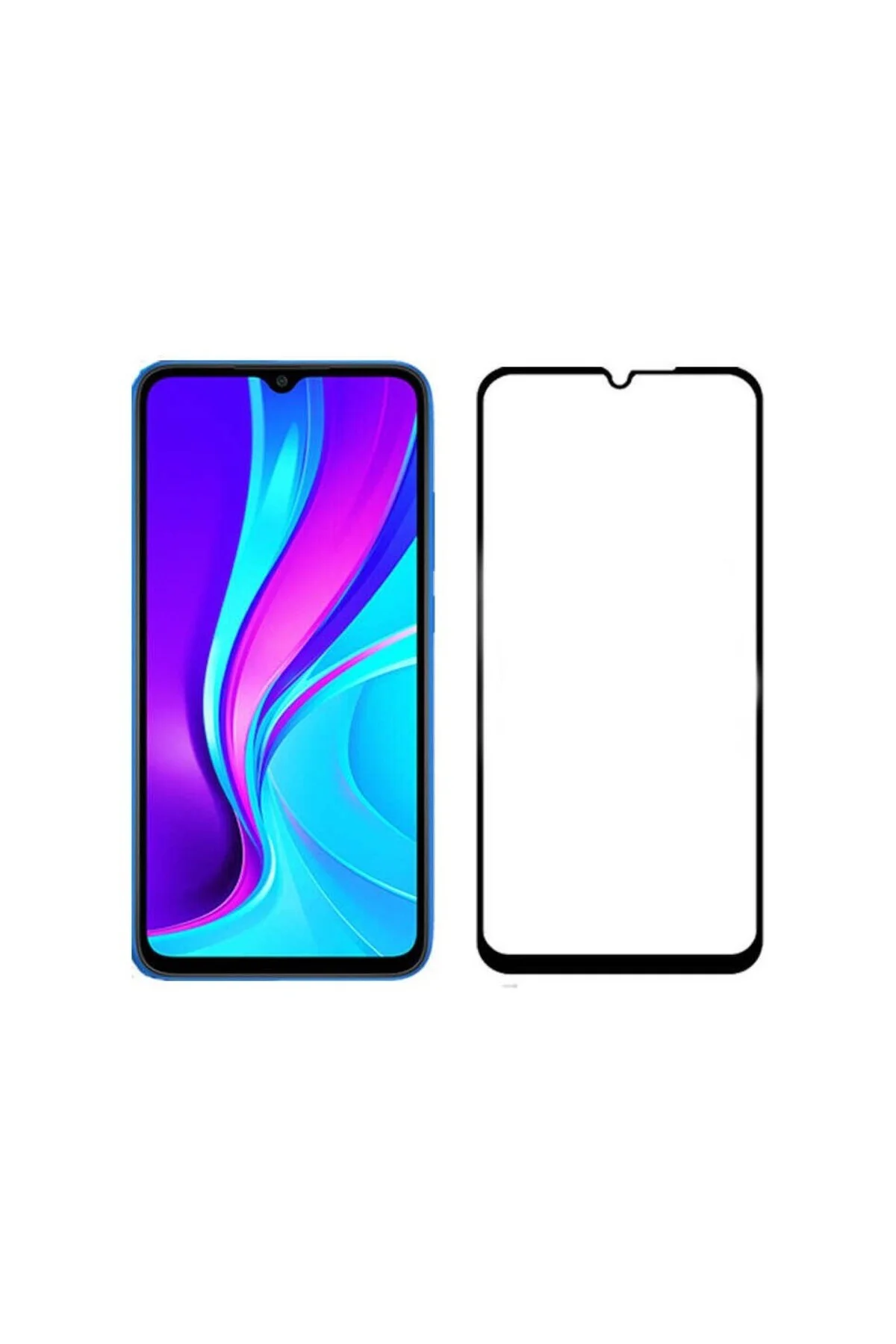 Redmi 9T 9D Mat Seramik Tam Kaplayan Ekran Koruyucu Cam - Logis Görsel 2