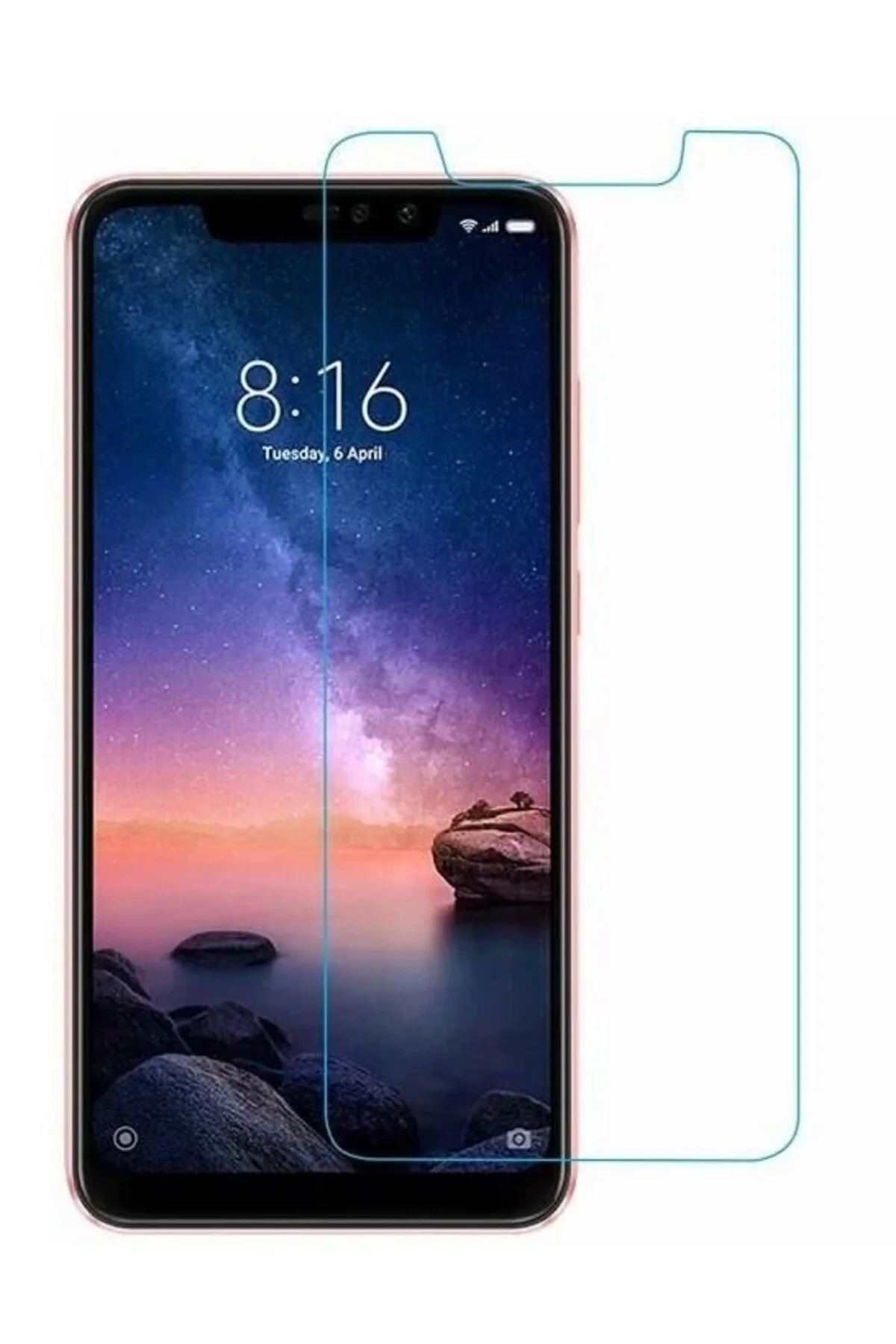 Redmi Note 6 Pro 9D Mat Seramik Tam Kaplayan Ekran Koruyucu Cam