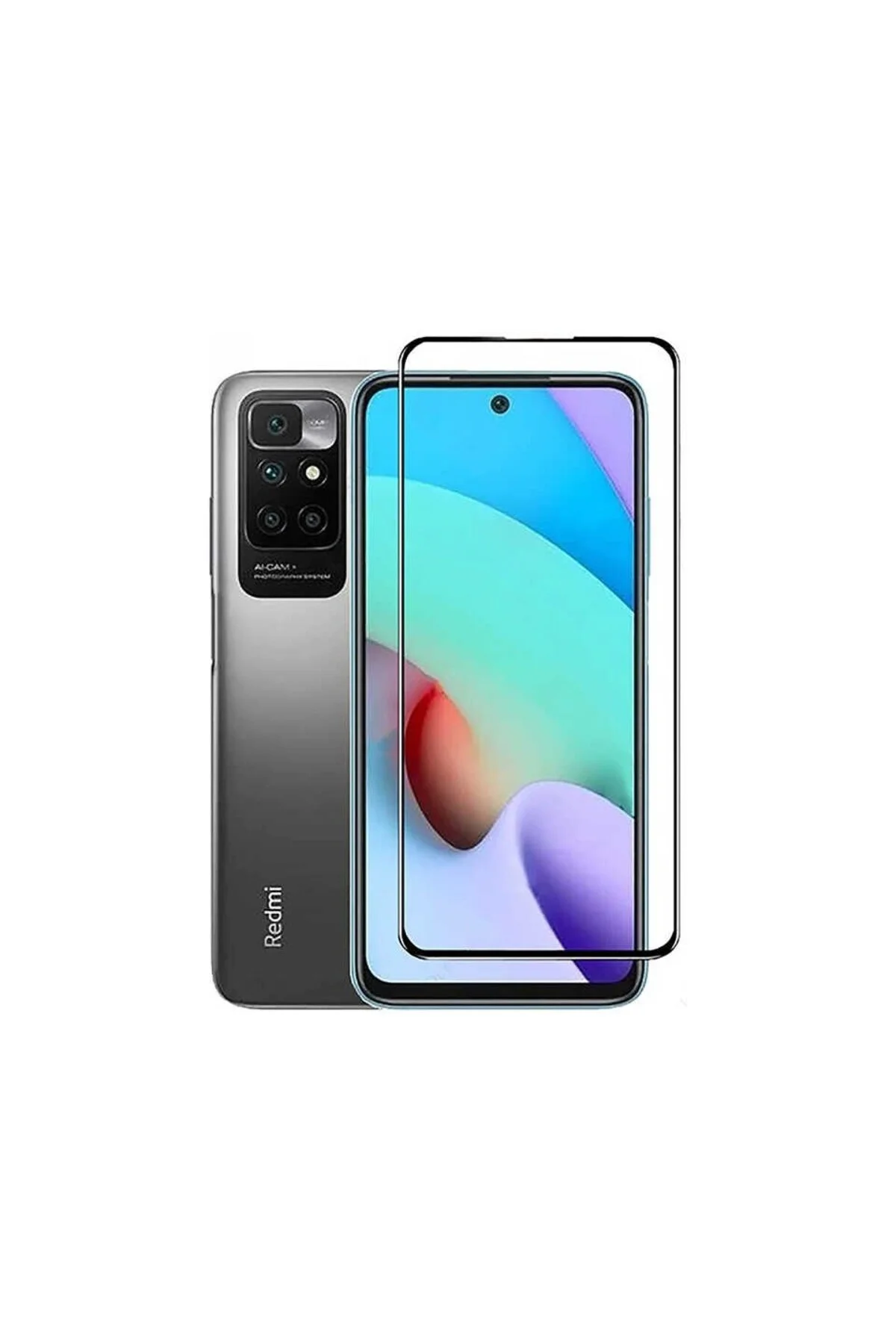 Redmi 10 9D Mat Seramik Tam Kaplayan Ekran Koruyucu Cam