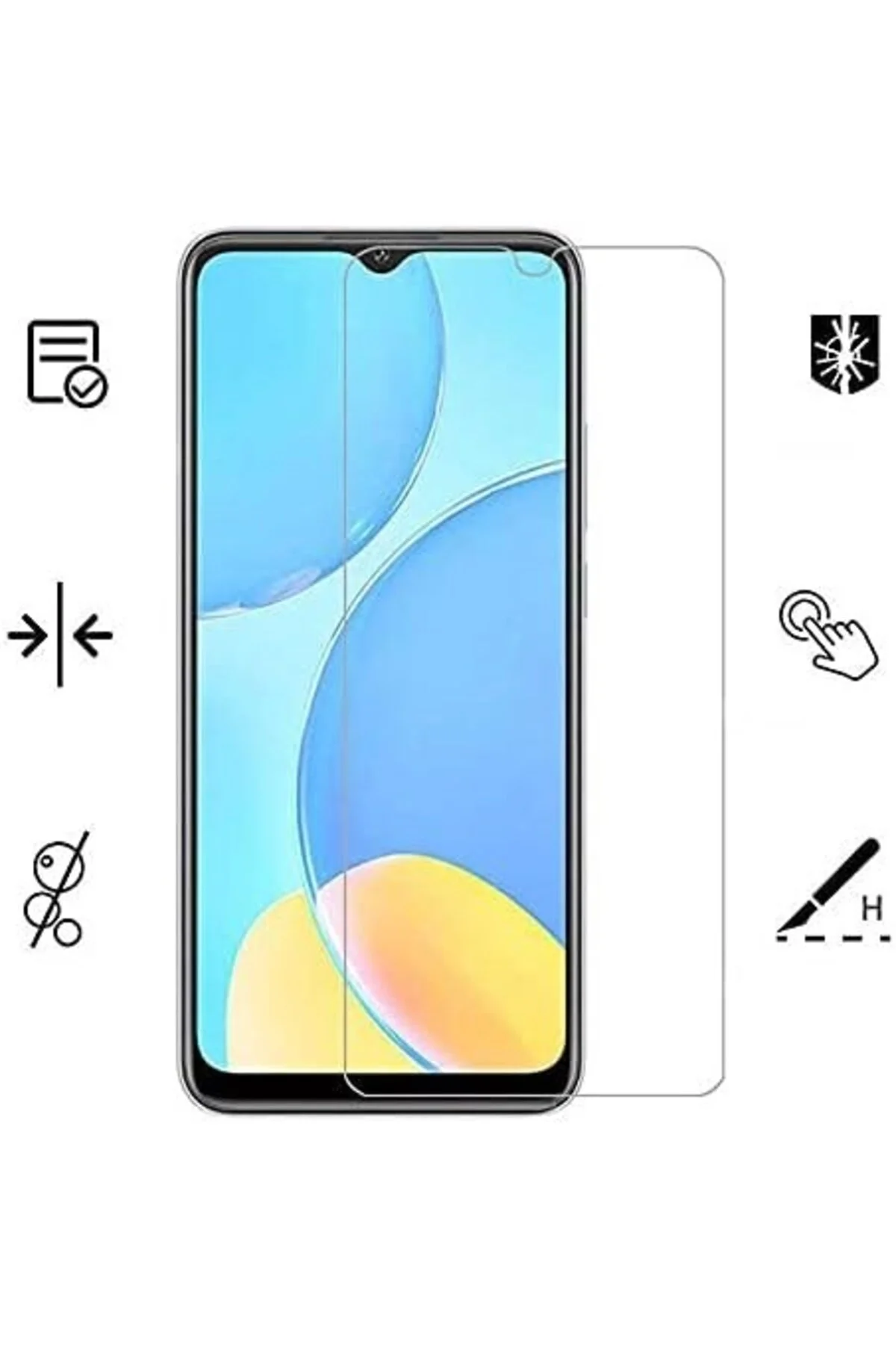 Oppo A16 9D Mat Seramik Tam Kaplayan Ekran Koruyucu Cam - Logis Görsel 4