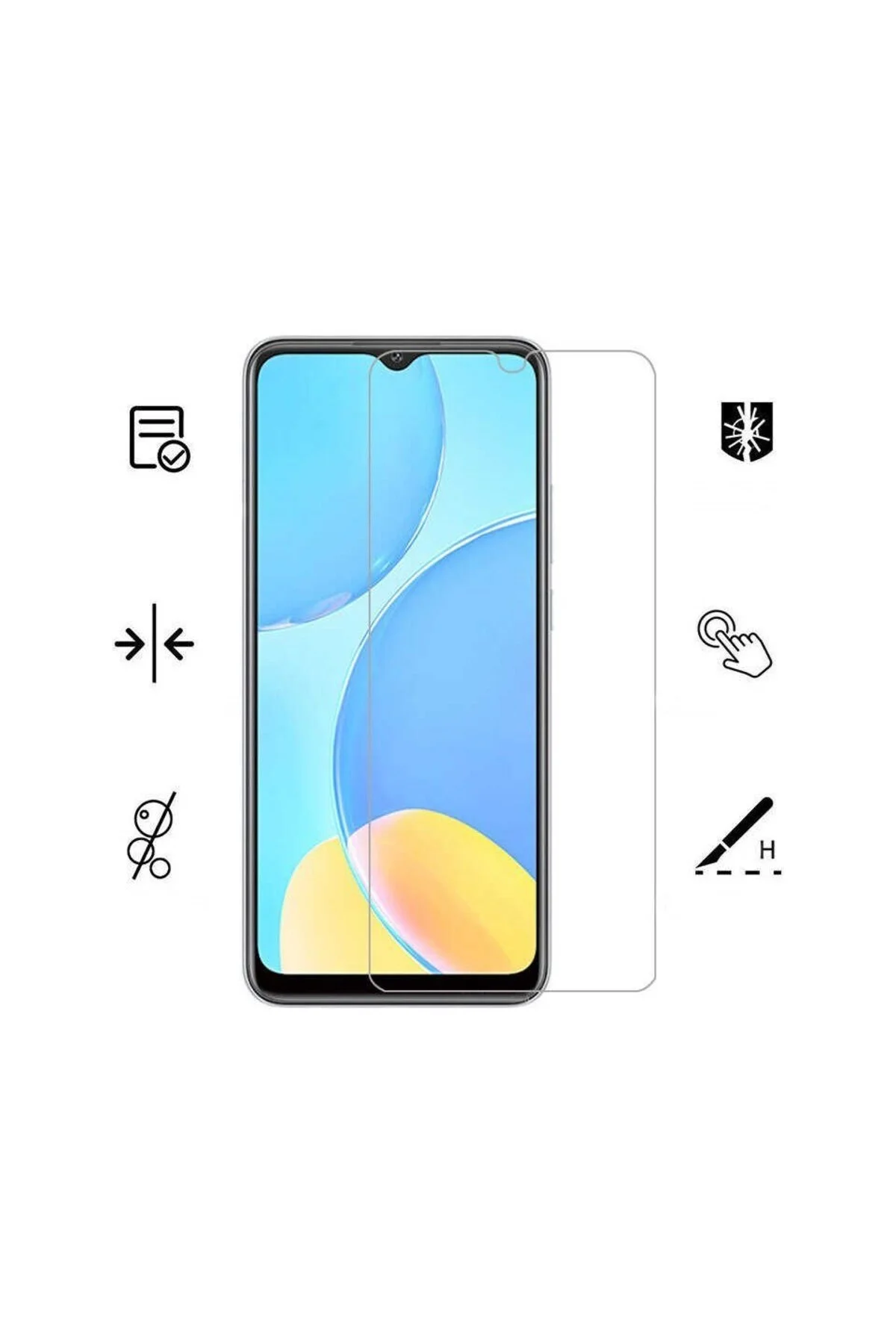 Oppo A73 9D Mat Seramik Tam Kaplayan Ekran Koruyucu Cam - Logis Görsel 3