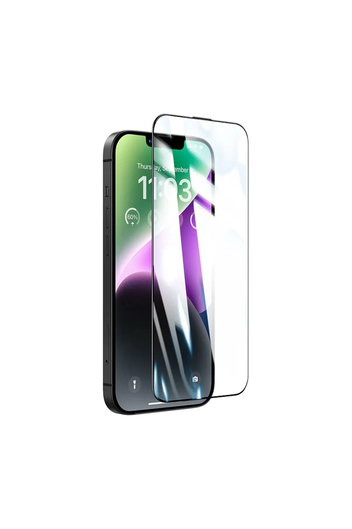 İphone 14 Pro Max 9D Seramik Tam Kaplayan Ekran Koruyucu Cam - Logis Görsel 5
