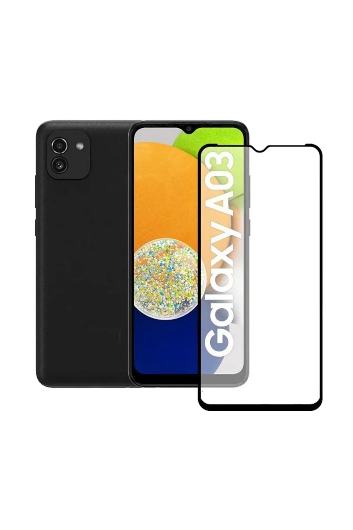 Samsung A03S 9D Mat Seramik Tam Kaplayan Ekran Koruyucu Cam