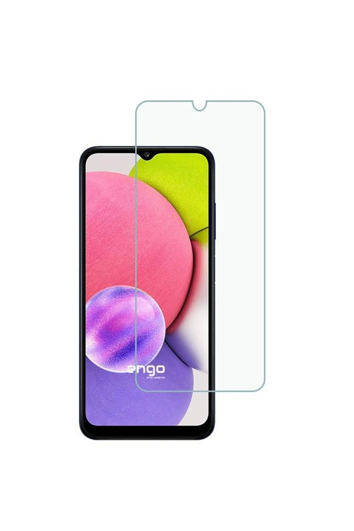 Samsung A03S 9D Mat Seramik Tam Kaplayan Ekran Koruyucu Cam - Logis Görsel 2