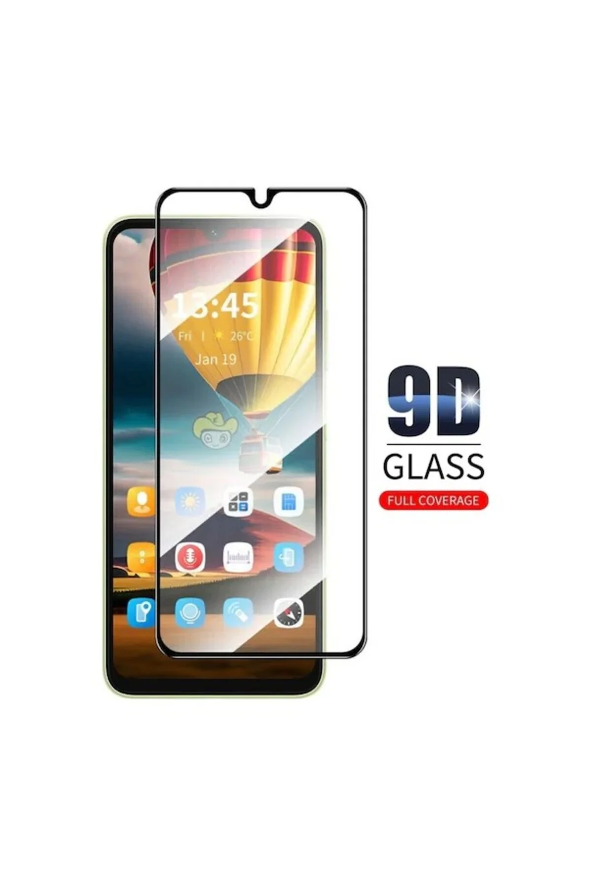 Samsung A02S 9D Mat Seramik Tam Kaplayan Ekran Koruyucu Cam - Logis Görsel 2