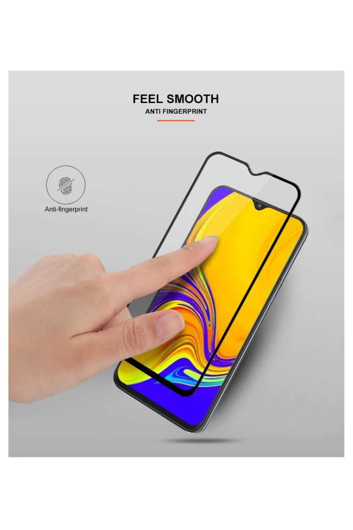 Samsung A50 9D Mat Seramik Tam Kaplayan Ekran Koruyucu Cam - Logis Görsel 3