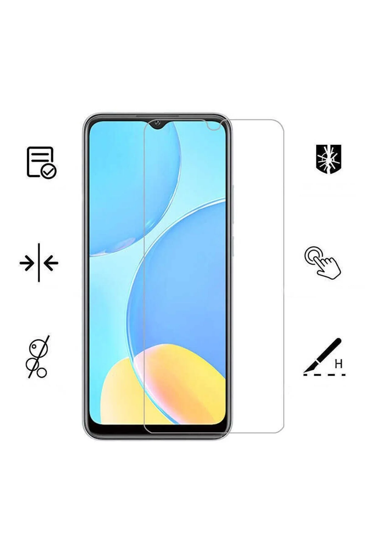 Samsung A23 9D Mat Seramik Tam Kaplayan Ekran Koruyucu Cam - Logis Görsel 4