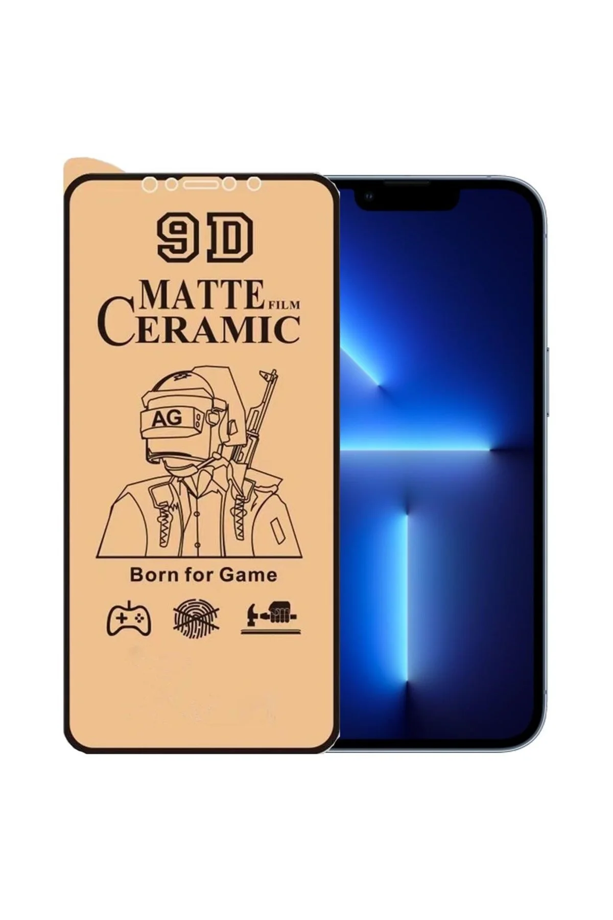 İphone 13 Pro 9D Mat Seramik Tam Kaplayan Ekran Koruyucu Cam - Logis Görsel 2