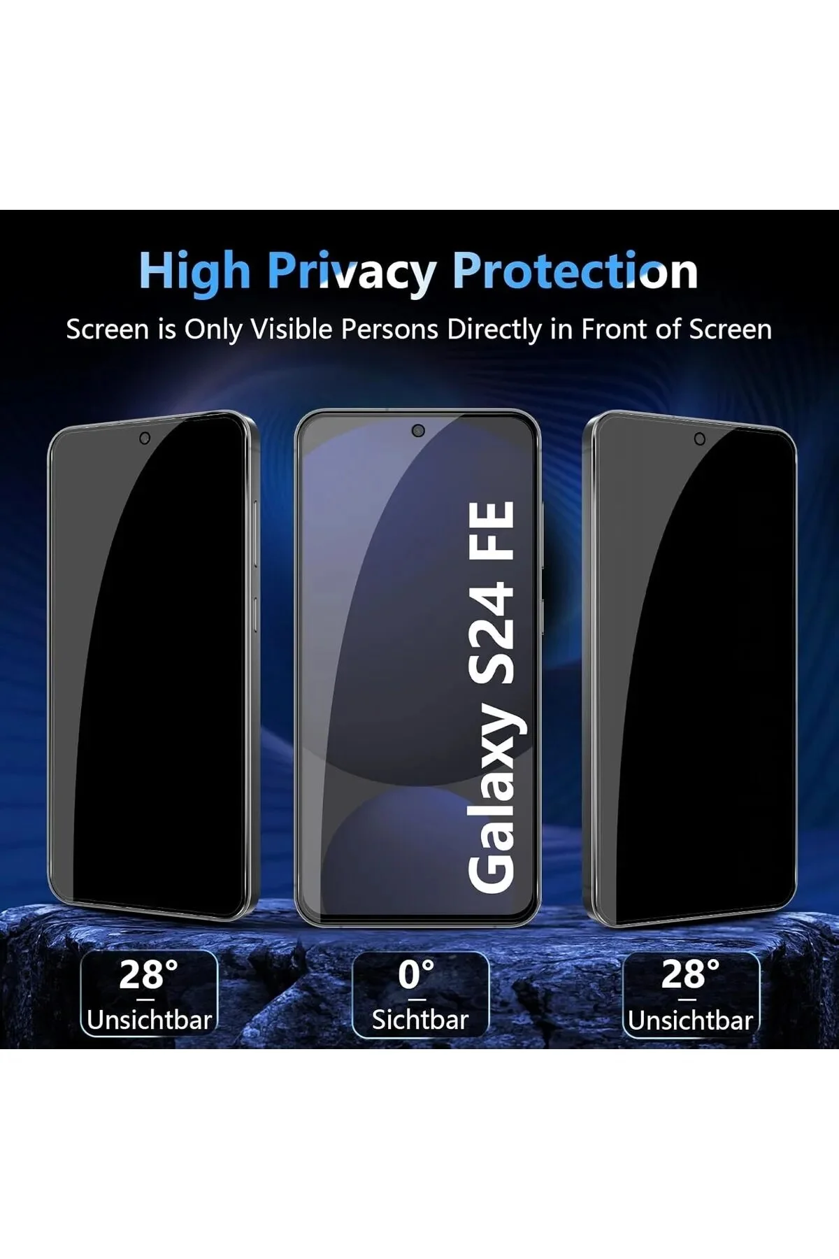 Galaxy S24 FE ile Uyumlu Hayalet Ekran Koruyucu - Logis Görsel 7