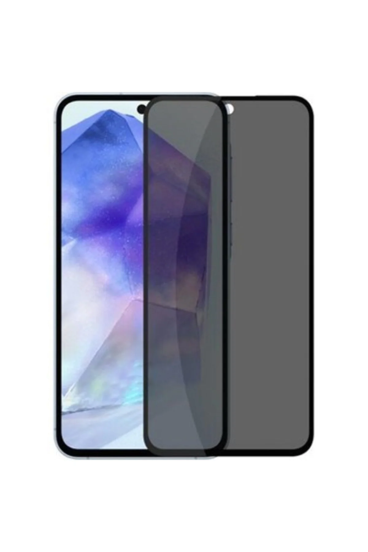 Galaxy A35 Uyumlu Antistatik Tam Kaplayan Hayalet Ekran Koruyucu Cam