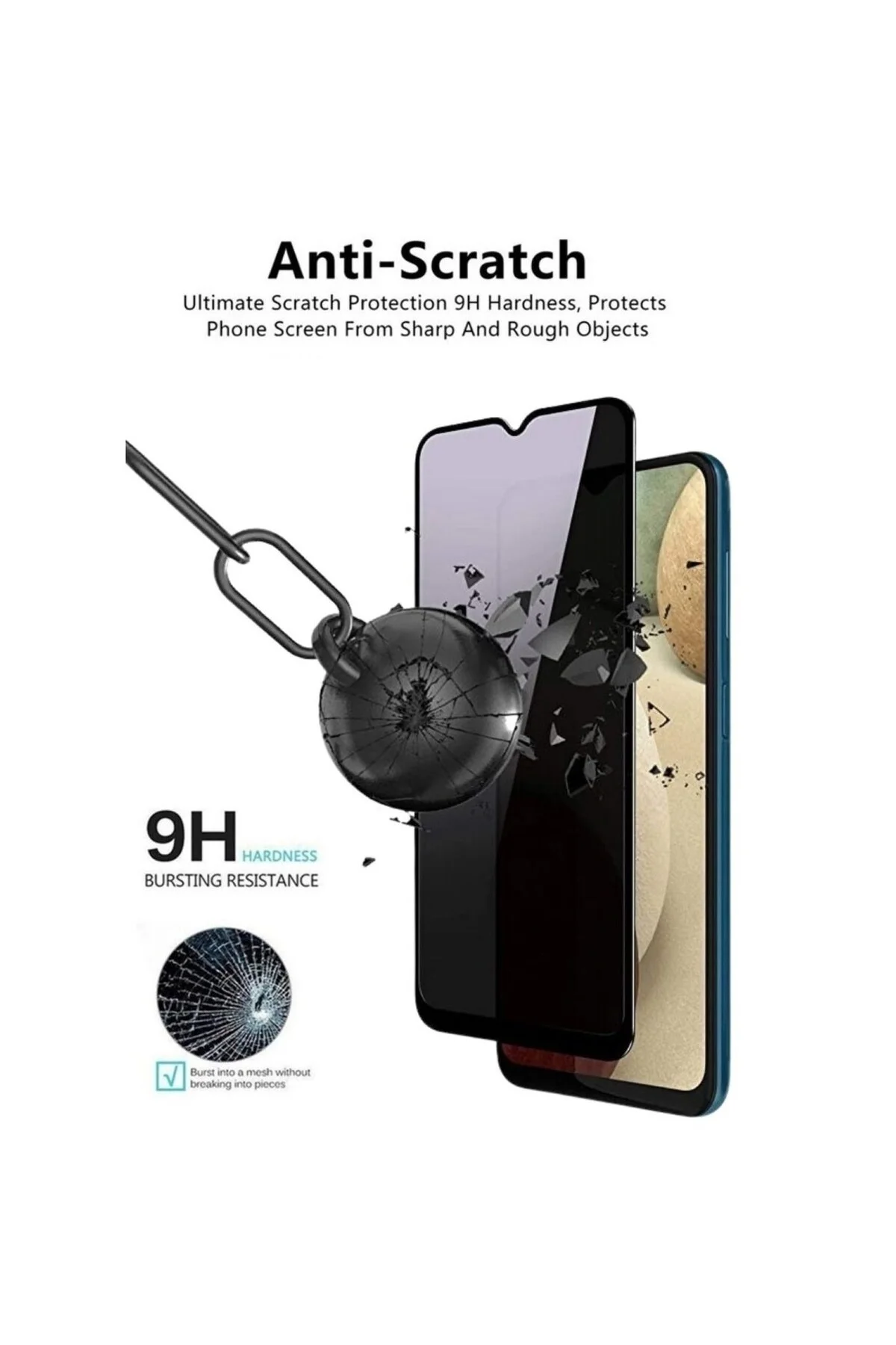 Galaxy A26 Uyumlu Antistatik Tam Kaplayan Hayalet Ekran Koruyucu Cam - Logis Görsel 5