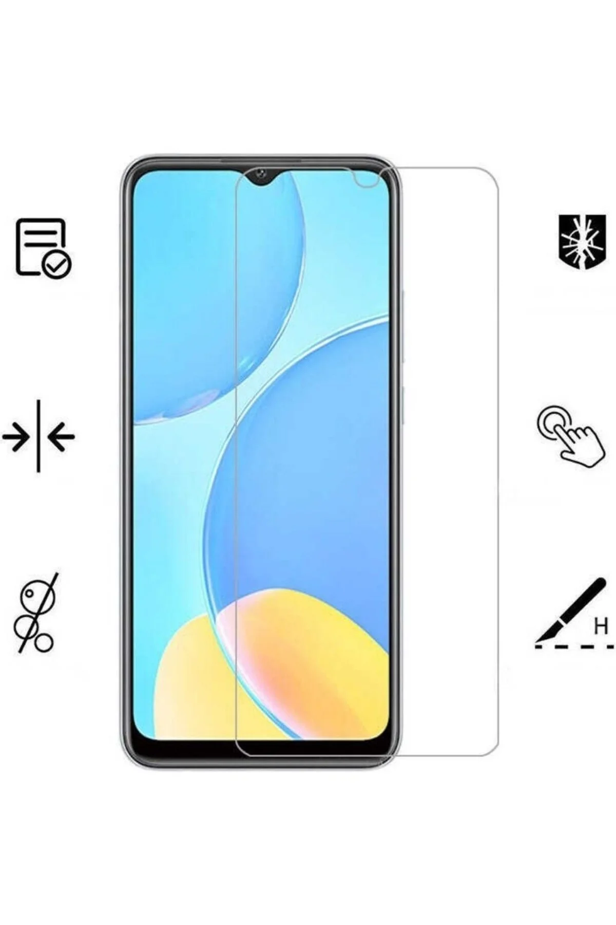 Samsung Galaxy A72 Antistatik 5D Tam Kaplayan Ekran Koruyucu Cam - Logis Görsel 3