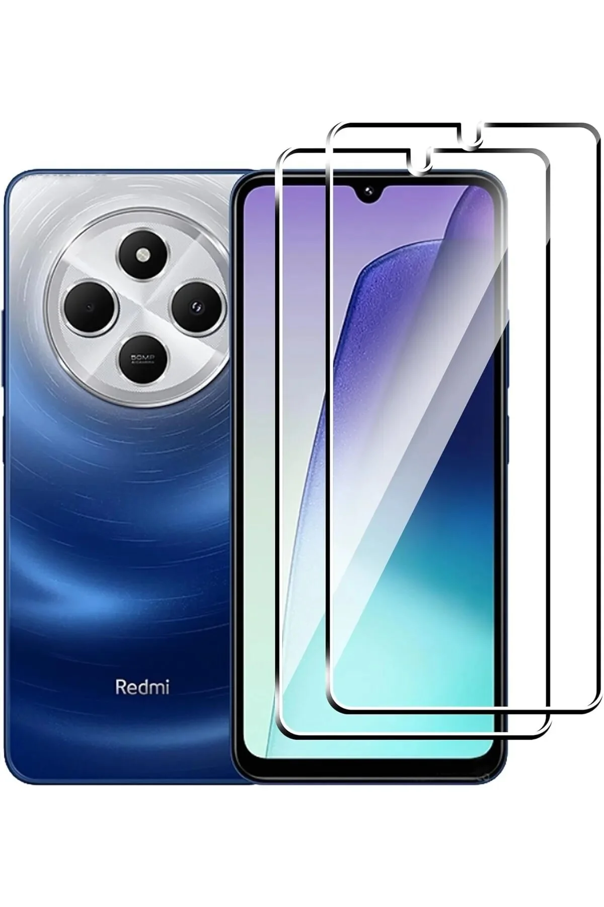 Redmi 14C Antistatik 5D Tam Kaplayan Ekran Koruyucu Cam