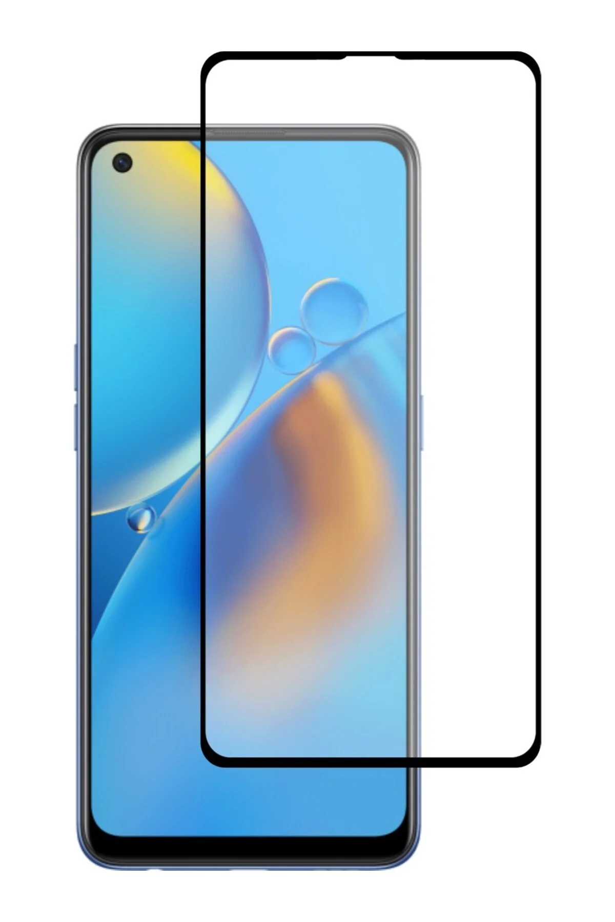 Oppo A74 Tam Kaplayan 5d Antistatik Ekran Koruyucu Cam - Logis Görsel 2