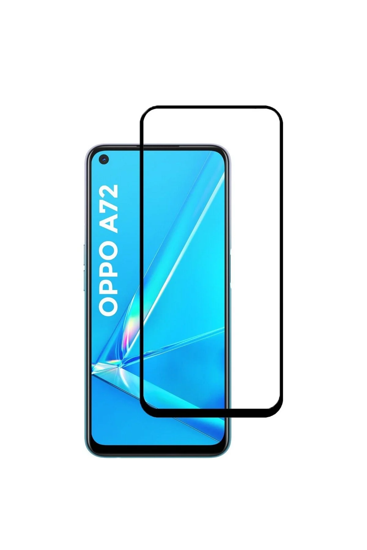 Oppo A72 Tam Kaplayan 5d Antistatik Ekran Koruyucu Cam