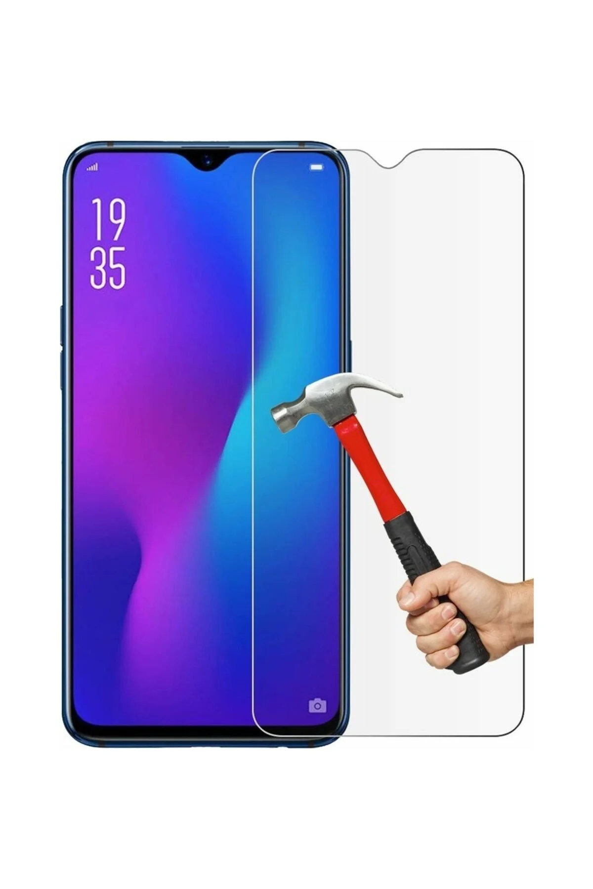 Oppo A72 Tam Kaplayan 5d Antistatik Ekran Koruyucu Cam - Logis Görsel 5