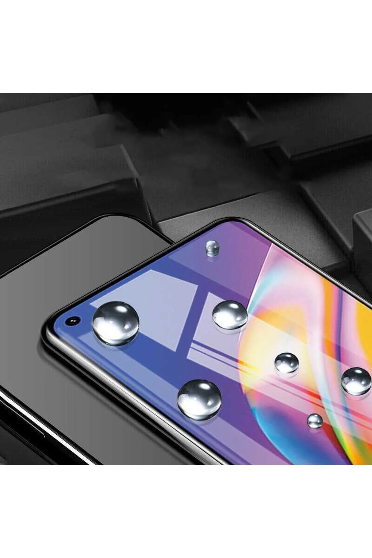 Oppo A96 Tam Kaplayan 5d Antistatik Ekran Koruyucu Cam - Logis Görsel 3