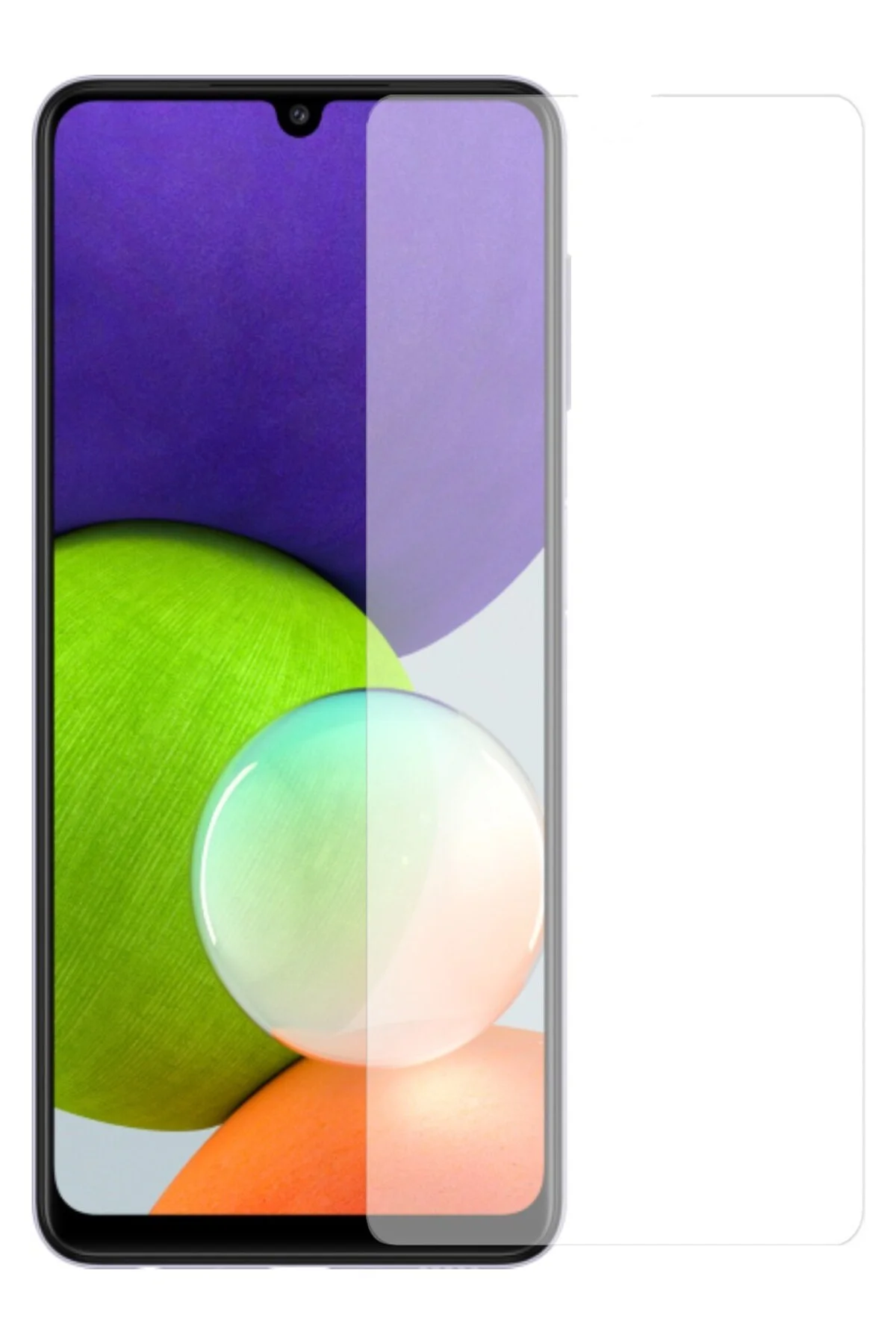 Samsung Galaxy A22 Antistatik 5D Tam Kaplayan Ekran Koruyucu Cam