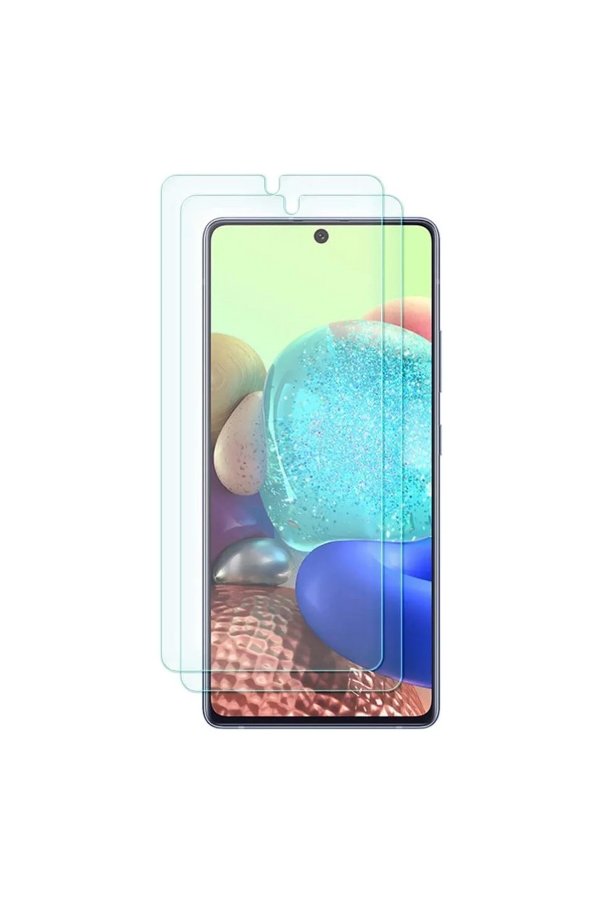 Samsung Galaxy A71 Antistatik 5D Tam Kaplayan Ekran Koruyucu Cam