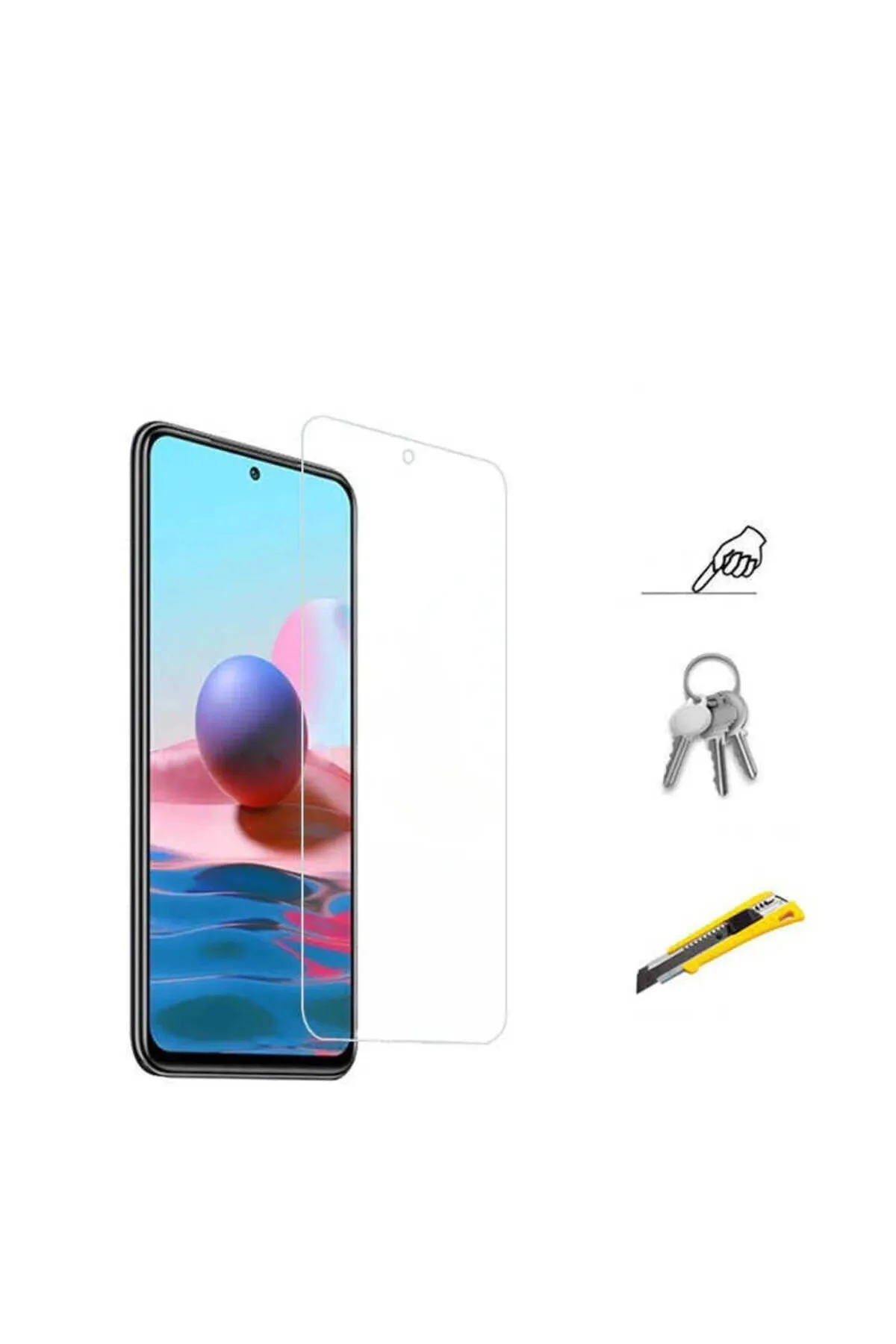 Samsung Galaxy A71 Antistatik 5D Tam Kaplayan Ekran Koruyucu Cam - Logis Görsel 3
