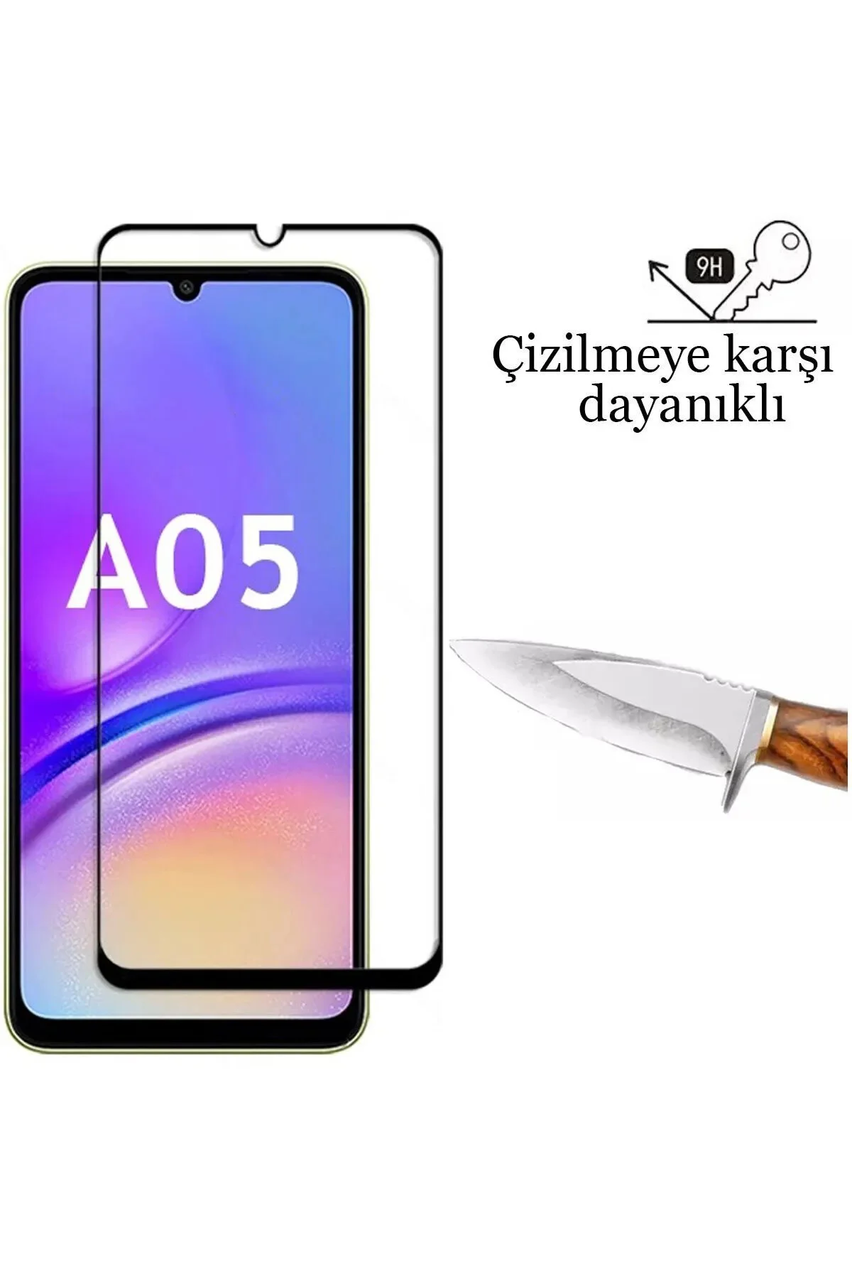 Samsung Galaxy A05/A05S Antistatik 5D Tam Kaplayan Ekran Koruyucu Cam - Logis Görsel 3