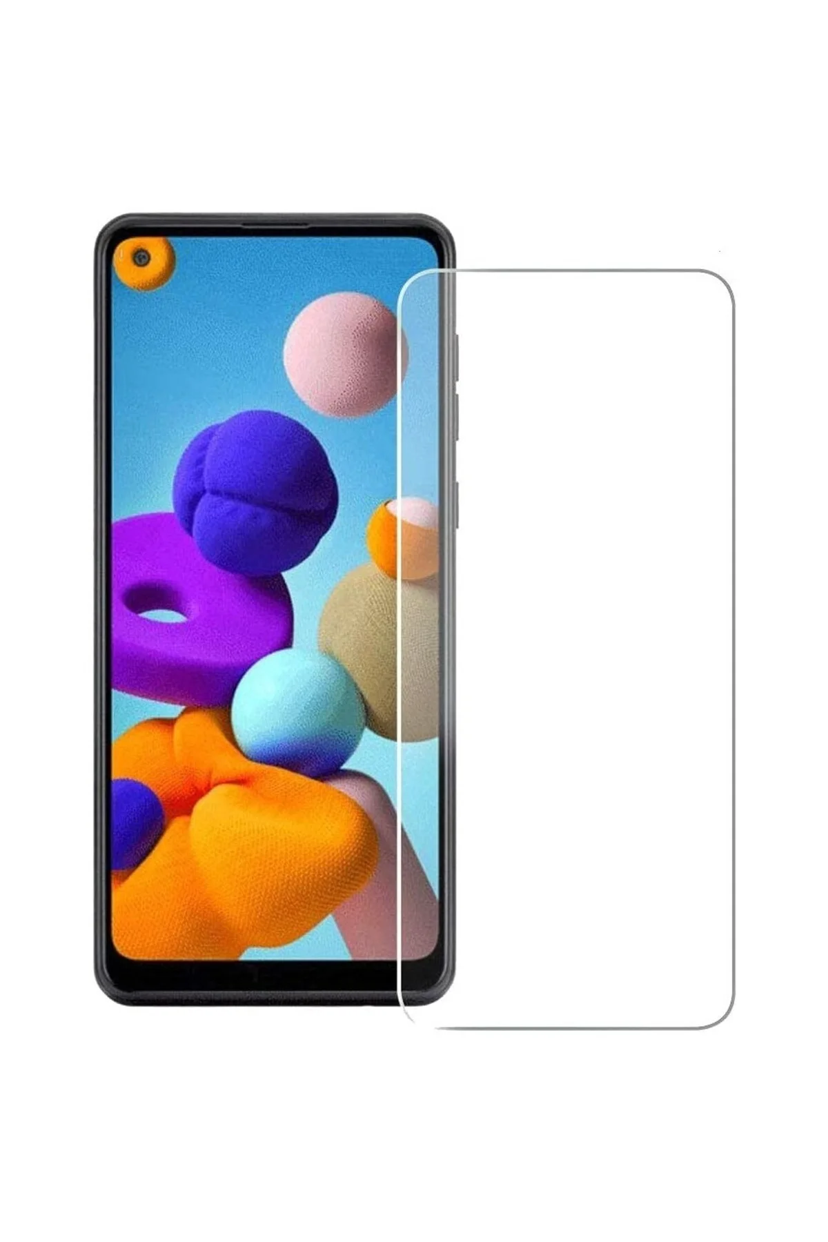 Samsung Galaxy A31 Antistatik 5D Tam Kaplayan Ekran Koruyucu Cam - Logis Görsel 2