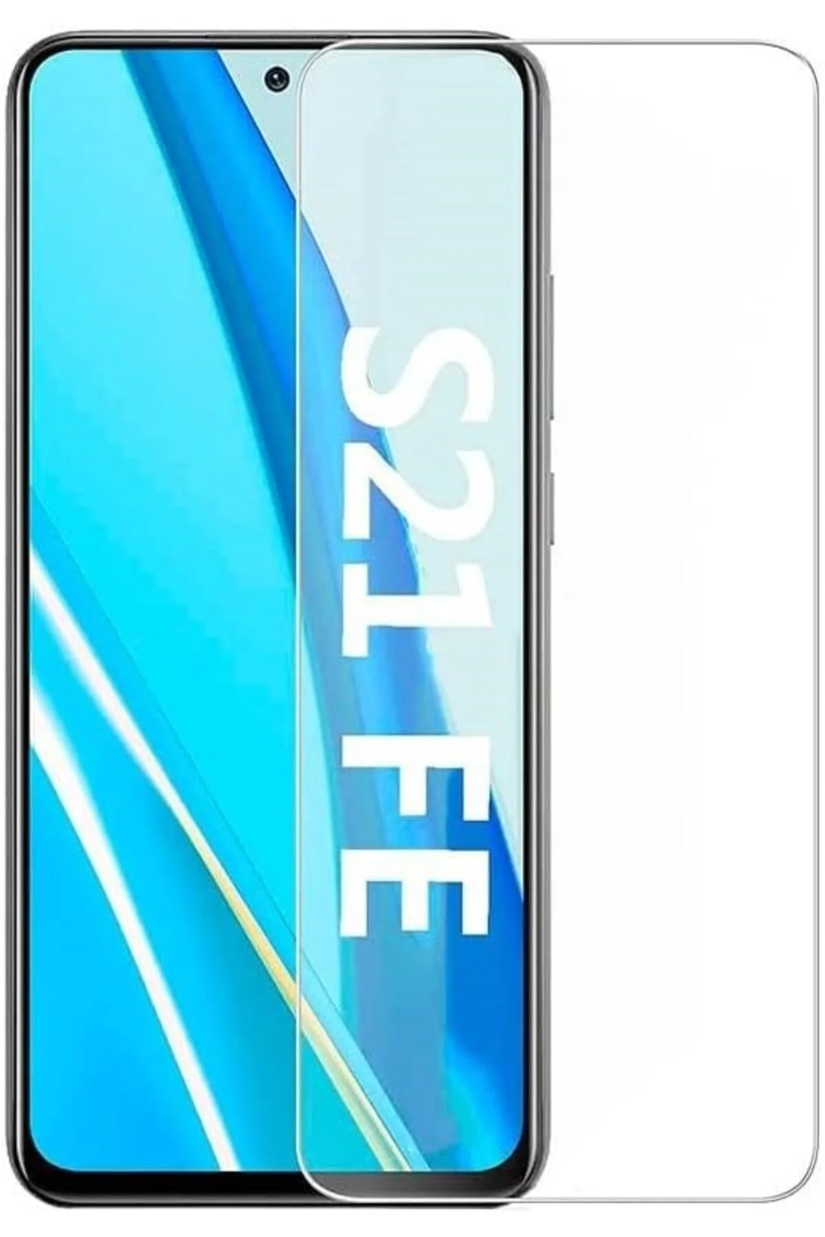 Samsung Galaxy S21 FE Antistatik 5D Tam Kaplayan Ekran Koruyucu Cam - Logis Görsel 3
