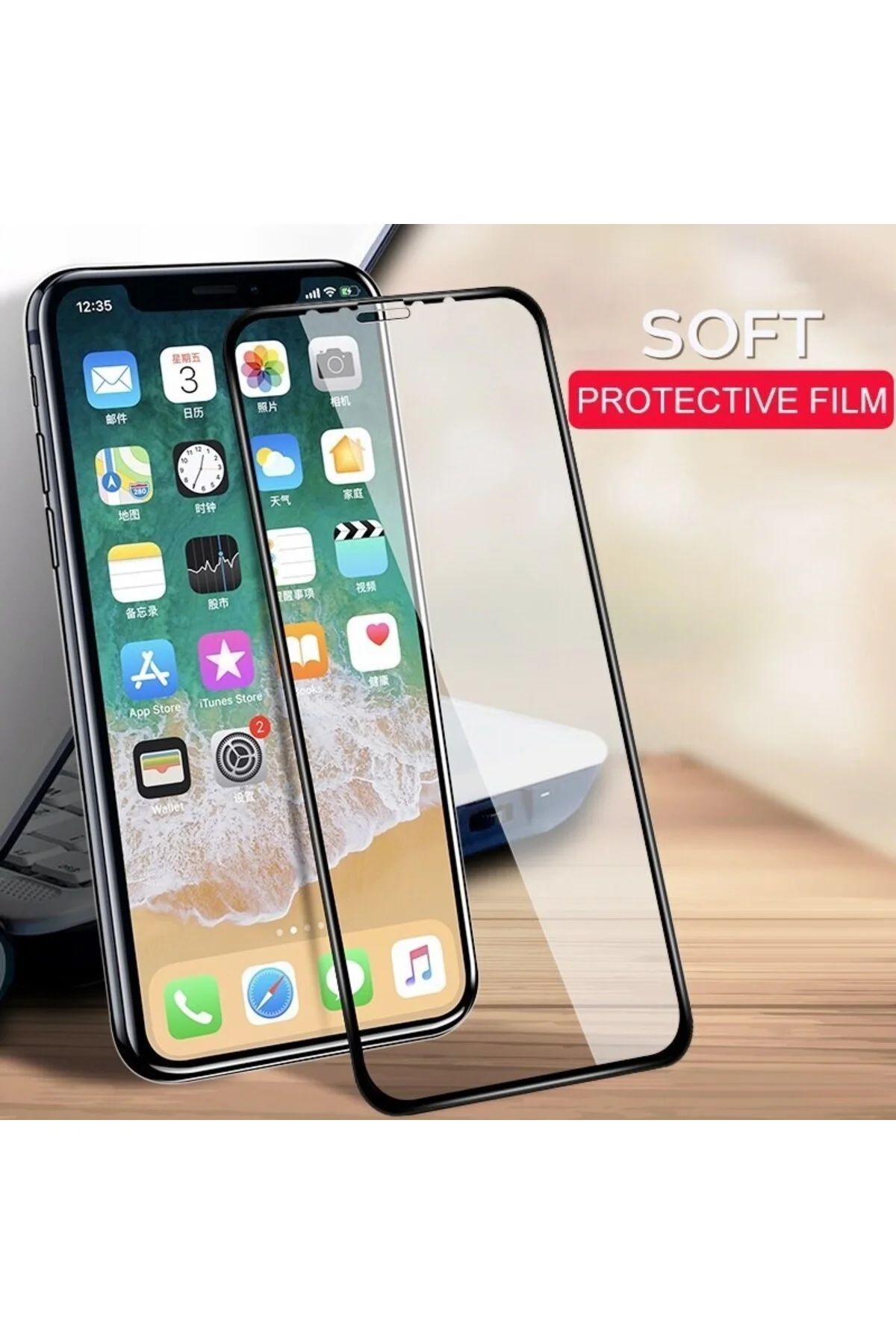 Samsung Galaxy A53 Antistatik 5D Tam Kaplayan Ekran Koruyucu Cam - Logis Görsel 5