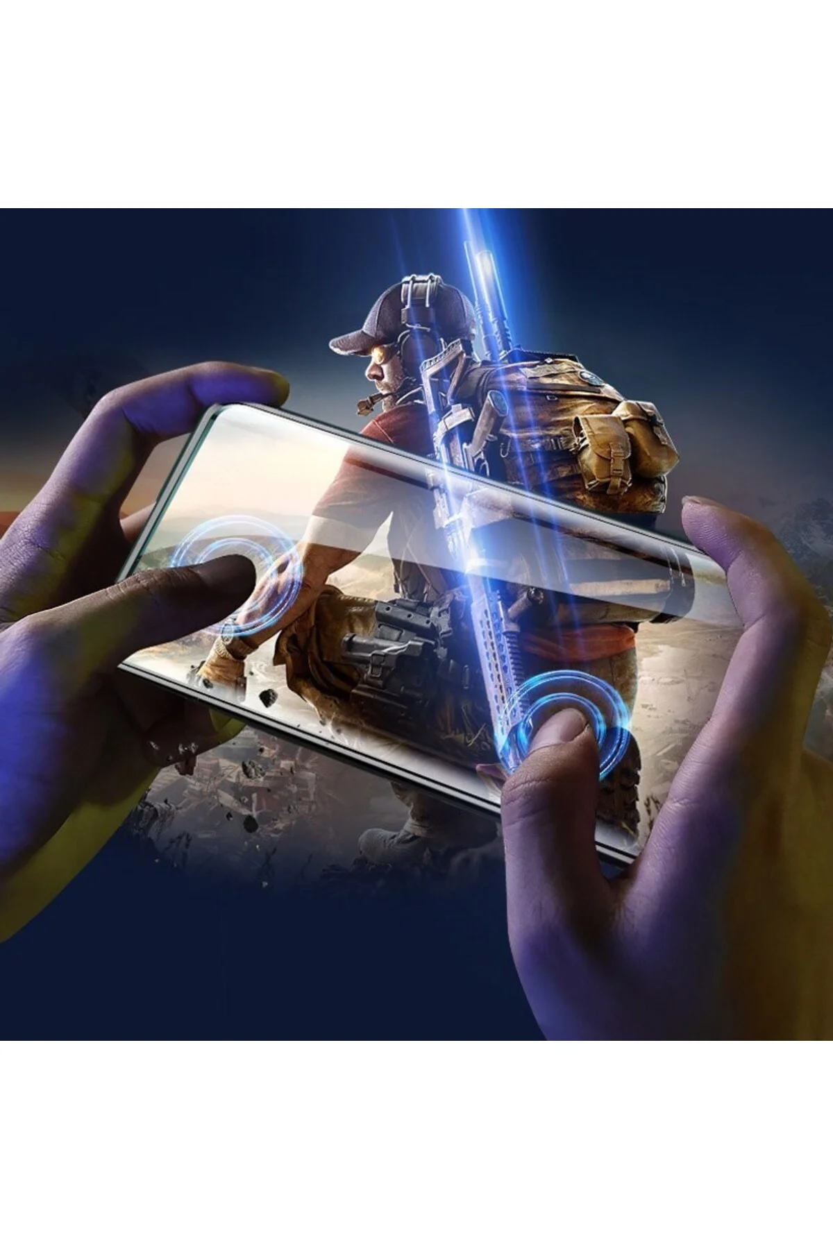 Samsung Galaxy A51 Antistatik 5D Tam Kaplayan Ekran Koruyucu Cam - Logis Görsel 3