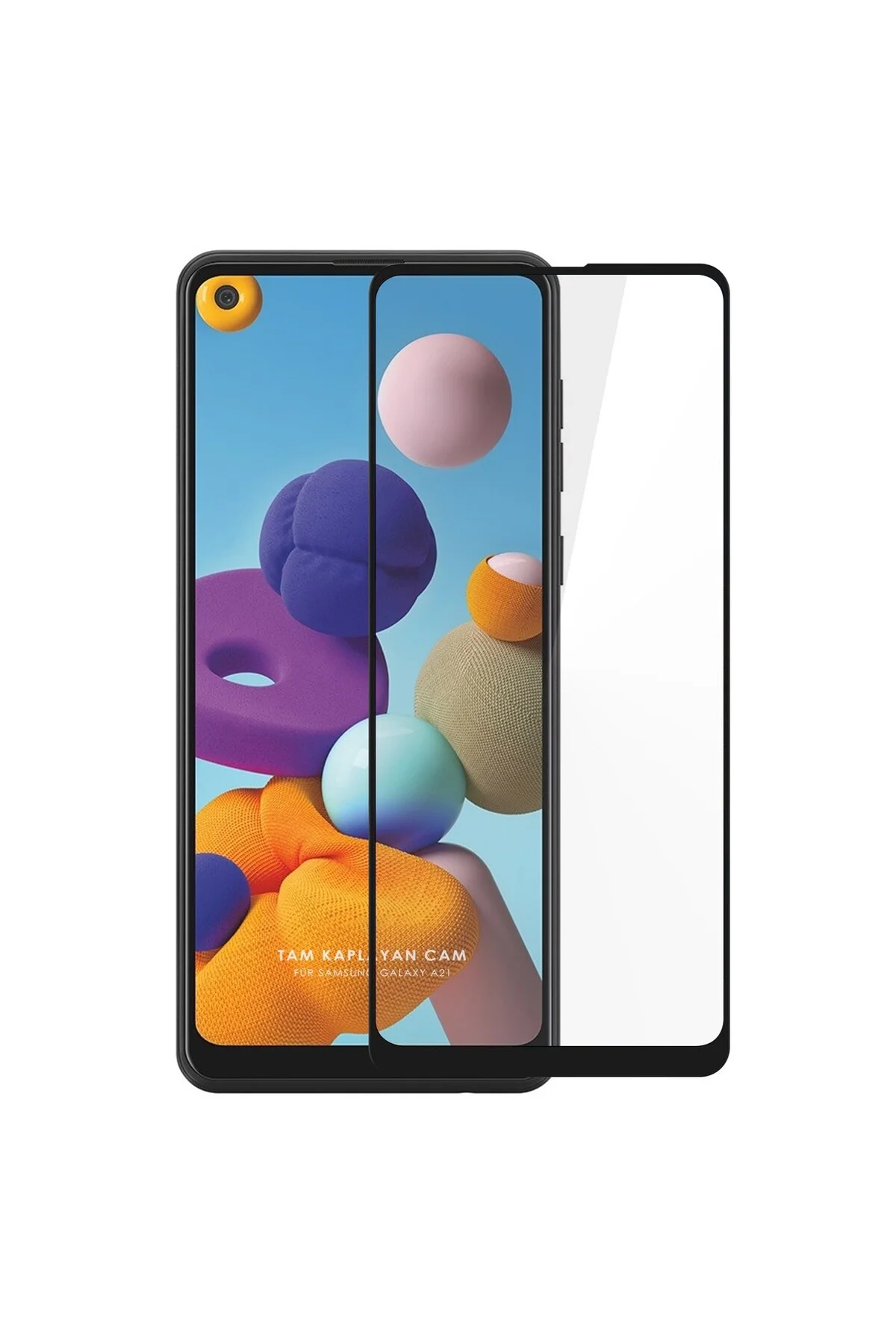 Samsung Galaxy A52 Antistatik 5D Tam Kaplayan Ekran Koruyucu Cam