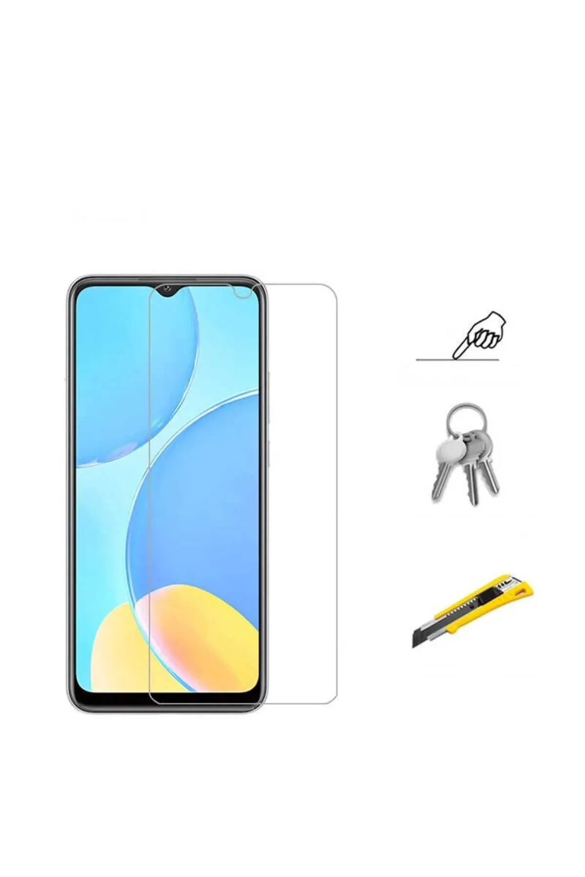 Samsung Galaxy A54 Antistatik 5D Tam Kaplayan Ekran Koruyucu Cam - Logis Görsel 3