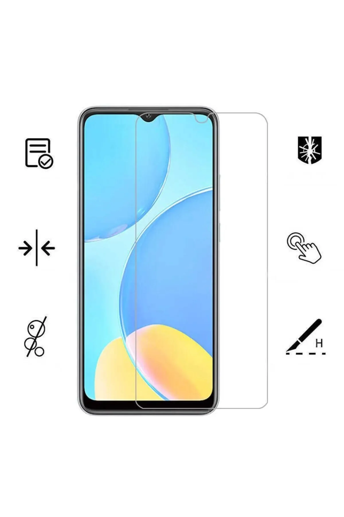 Samsung Galaxy A24 Antistatik 5D Tam Kaplayan Ekran Koruyucu Cam - Logis Görsel 3