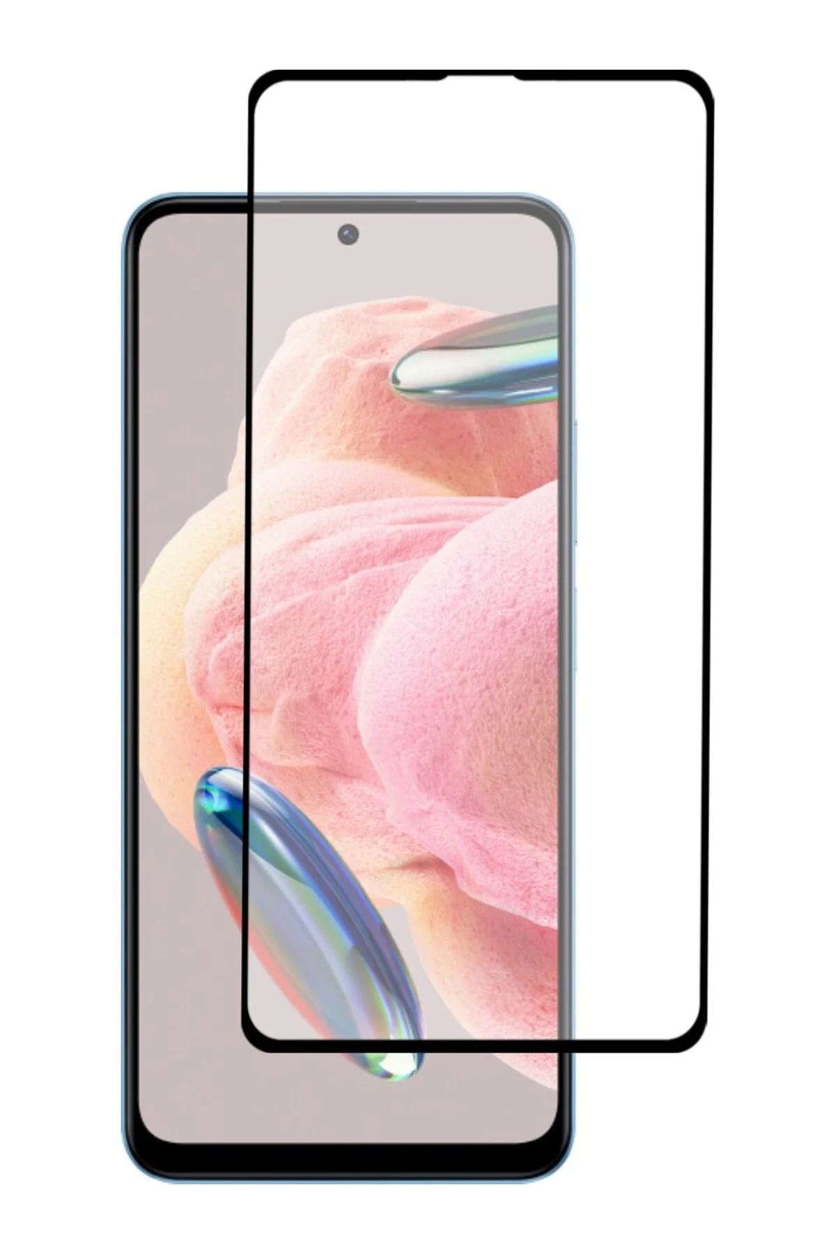 Samsung Galaxy A14 Antistatik 5D Tam Kaplayan Ekran Koruyucu Cam