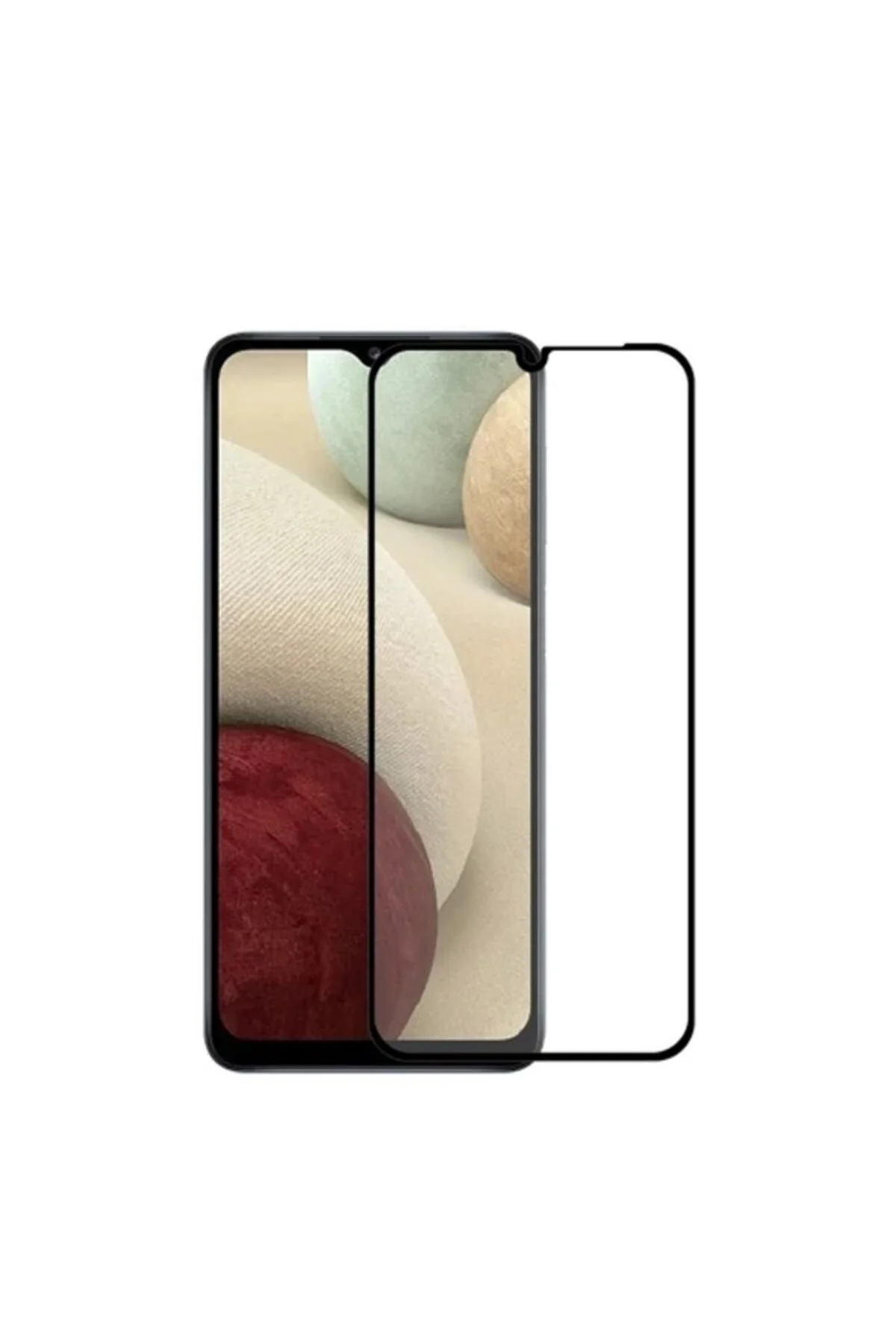 Samsung Galaxy A12 Antistatik 5D Tam Kaplayan Ekran Koruyucu Cam - Logis Görsel 2