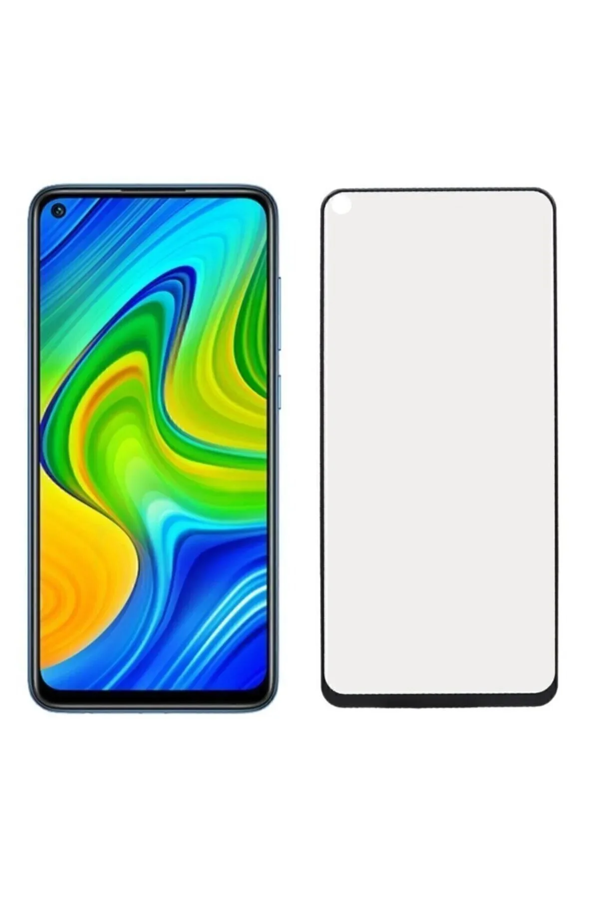 Redmi Note 9 Antistatik 5D Tam Kaplayan Ekran Koruyucu Cam - Logis Görsel 3