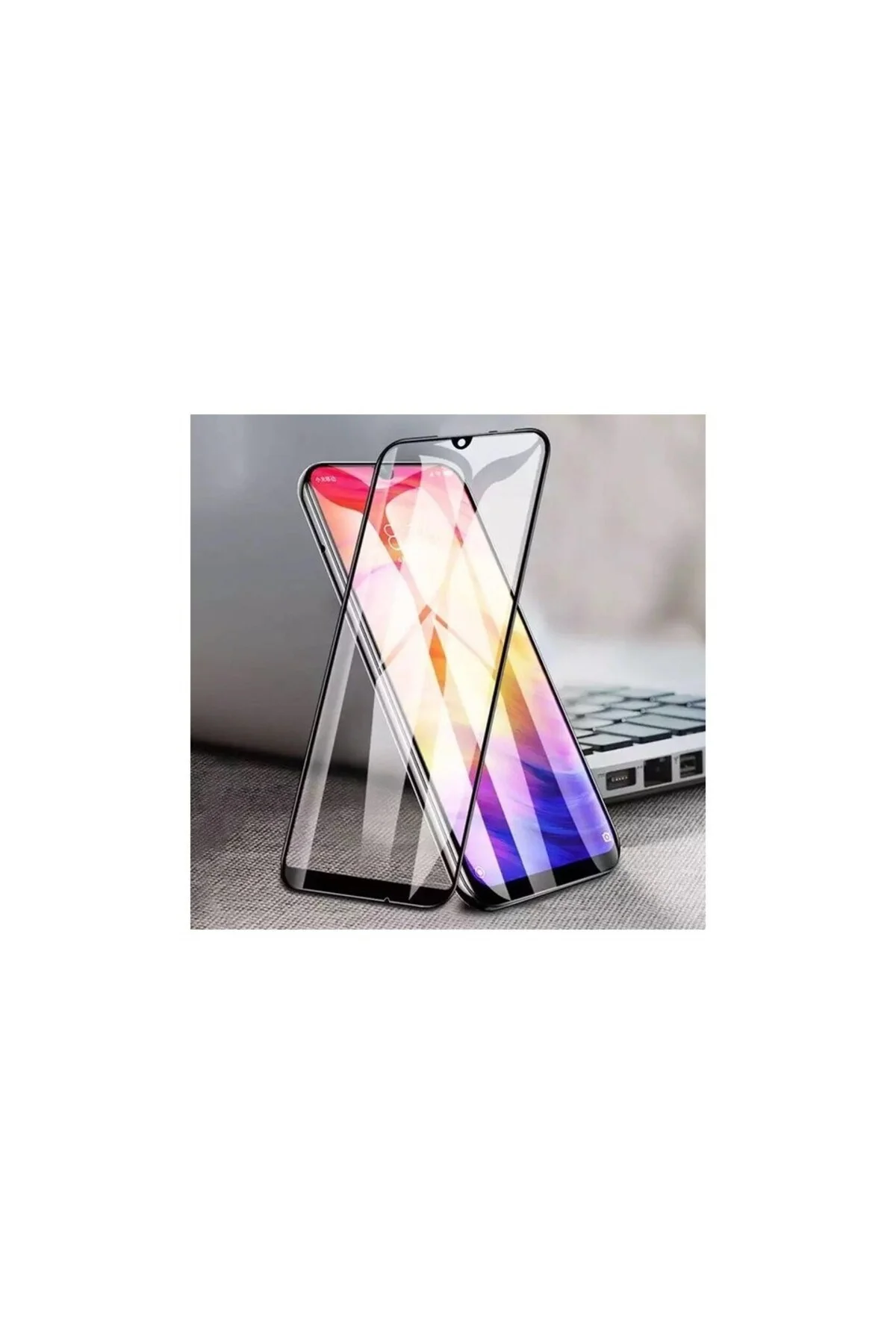 Redmi Note 8 Pro Antistatik 5D Tam Kaplayan Ekran Koruyucu Cam - Logis Görsel 3
