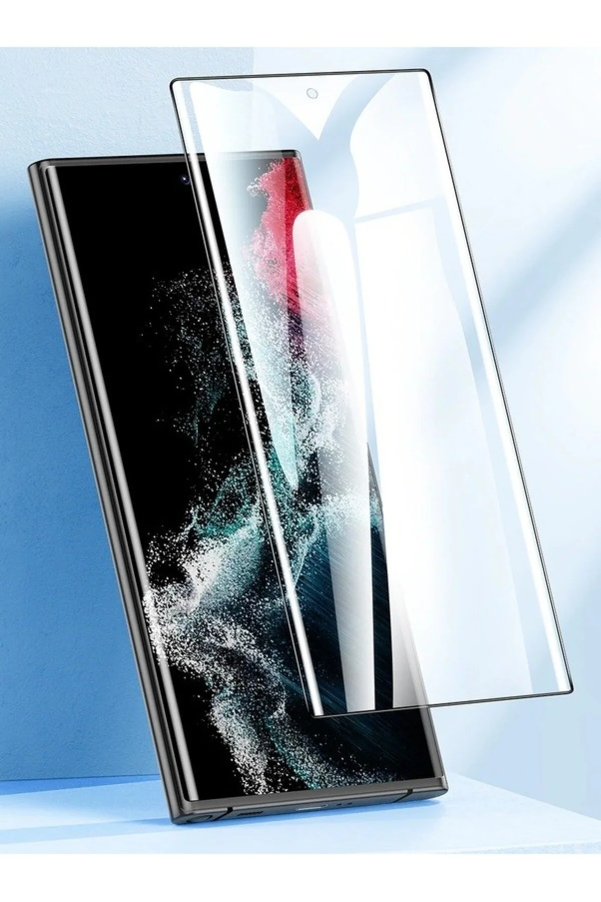 Samsung Galaxy S23 Ultra Tam Kaplayan 5d Antistatik Ekran Koruyucu Cam - Logis Görsel 3