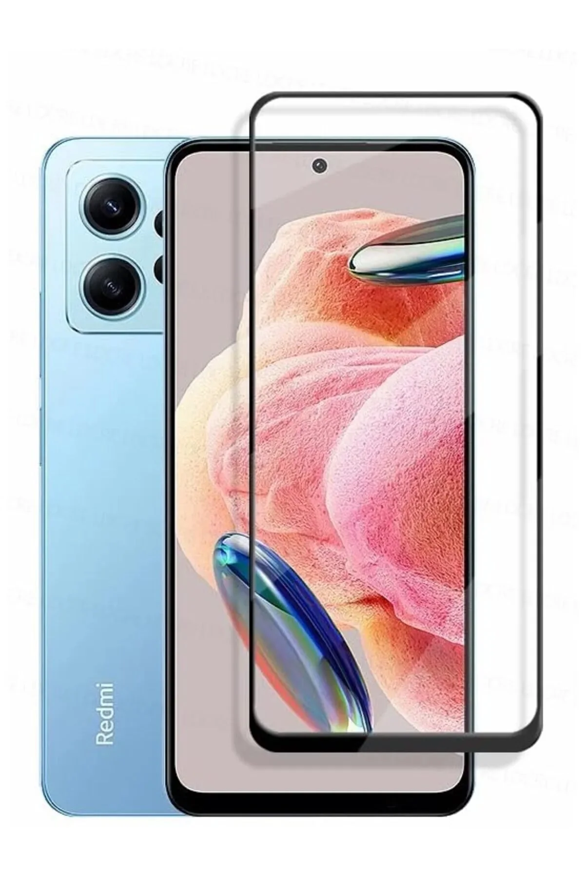 Redmi 12 Tam Kaplayan 5d Antistatik Ekran Koruyucu Cam