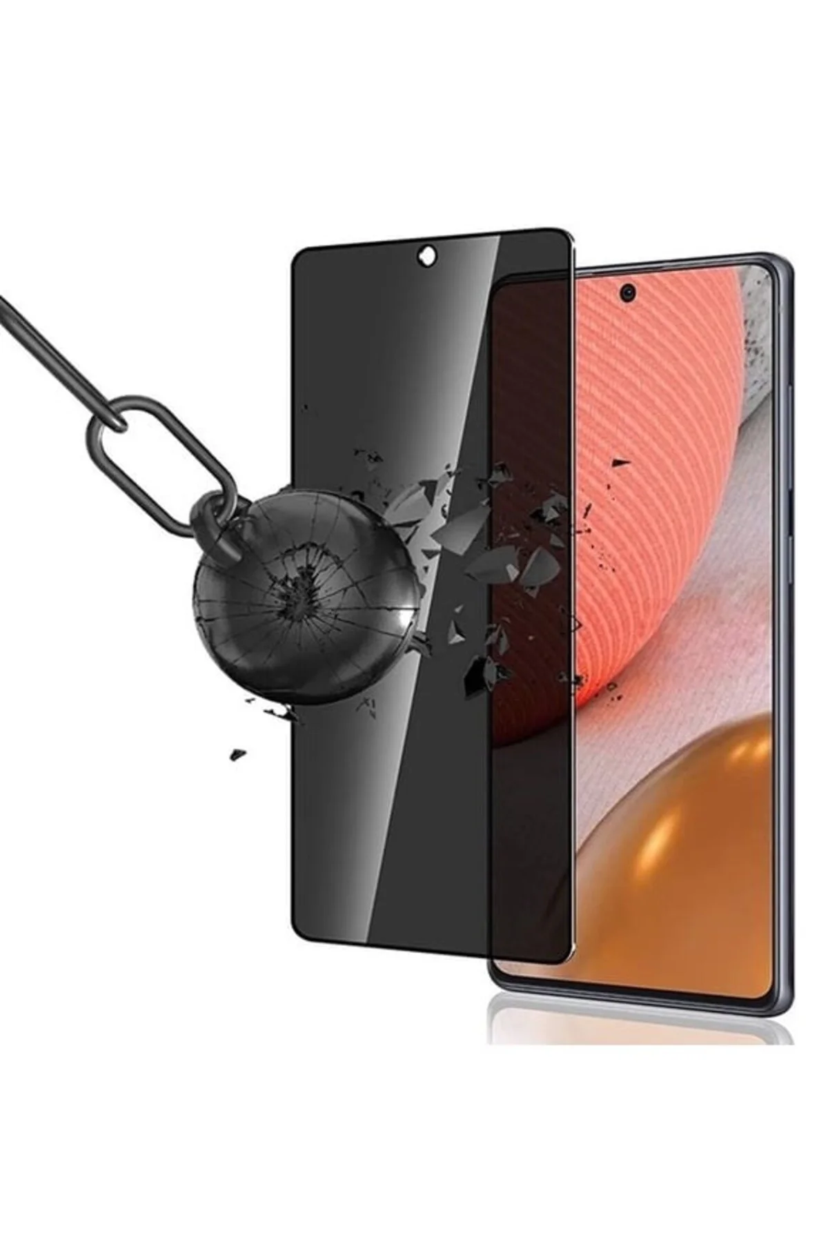 Samsung Galaxy A72 Tam Kaplayan Hayalet Ekran Koruyucu Cam - Logis Görsel 5