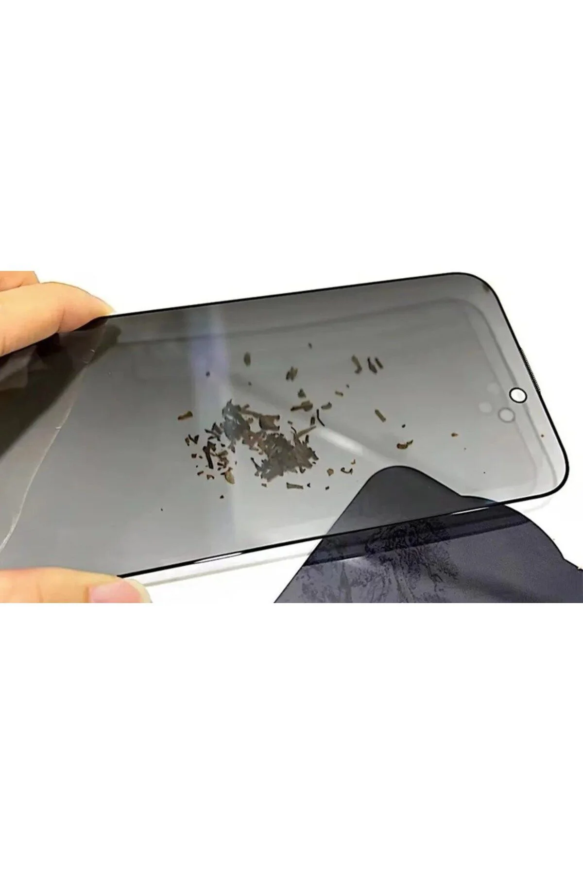 Apple iPhone 15 Pro Max Uyumlu Tam Kaplayan 5d Anti Statik Ekran Koruyucu Cam - Logis Görsel 2