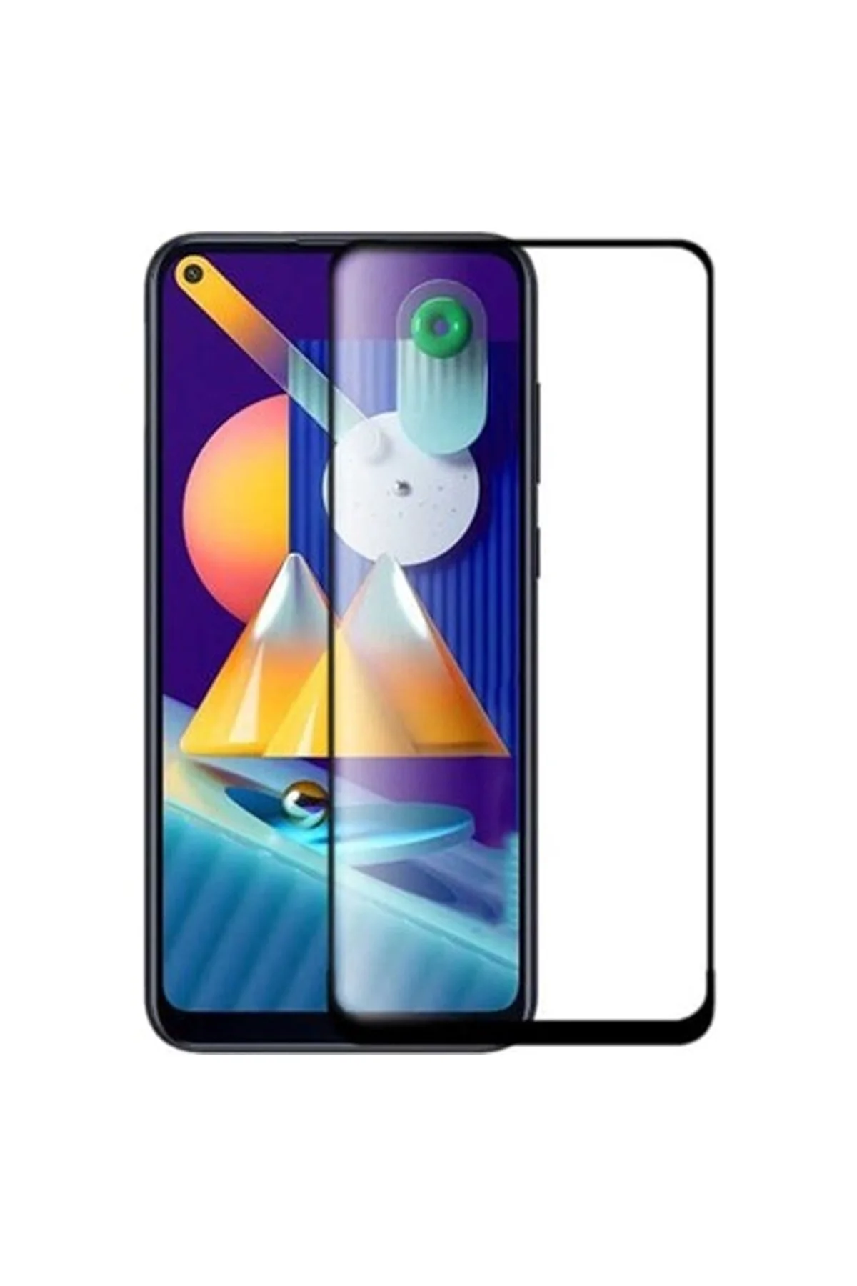 Samsung Galaxy M11 Siyah 5d Tam Kaplayan Ekran Koruyucu Cam