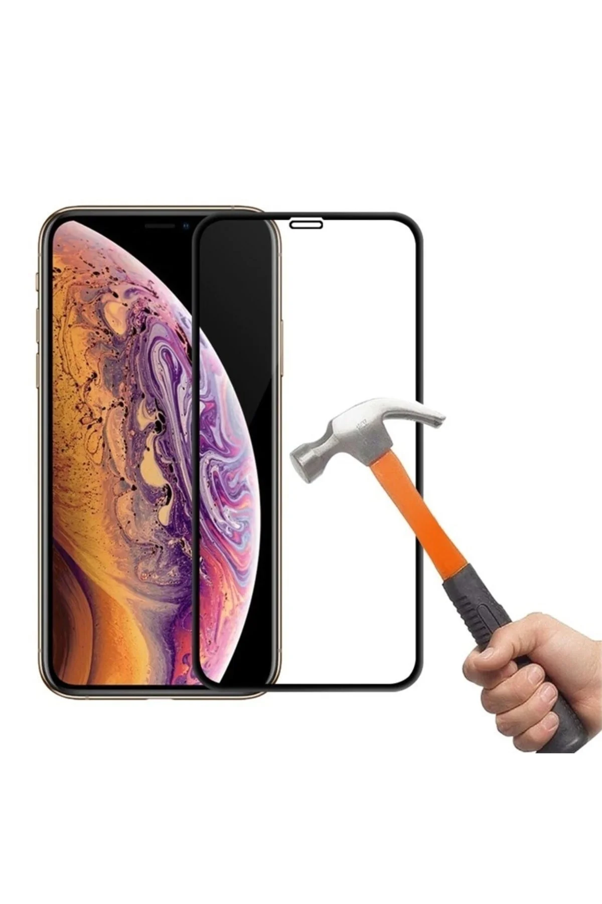Iphone 11 Pro Max 5d Uyumlu Tam Kaplayan Ekran Koruyucu Kırılmaz Cam - Logis Görsel 8